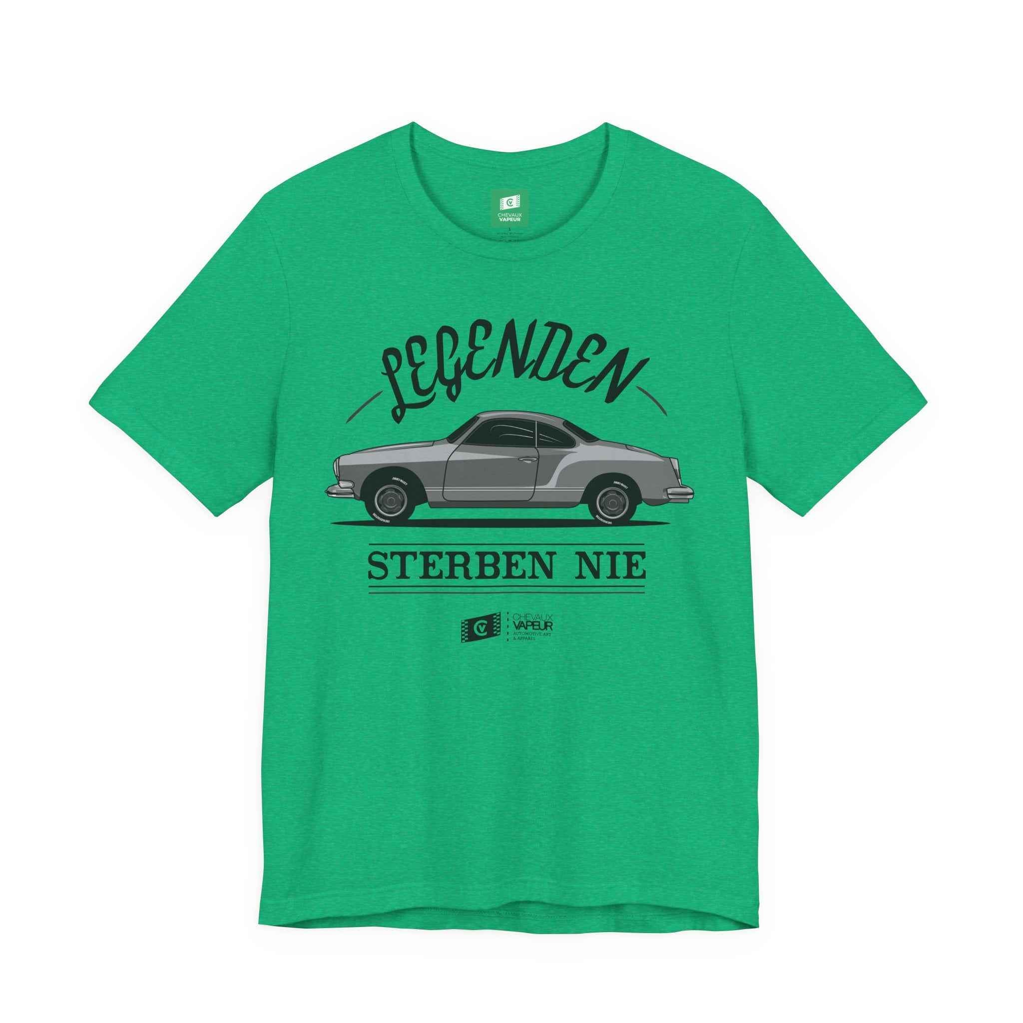 Karmann Ghia T-Shirt Legends Never Die - Classic VW Vintage Tee
