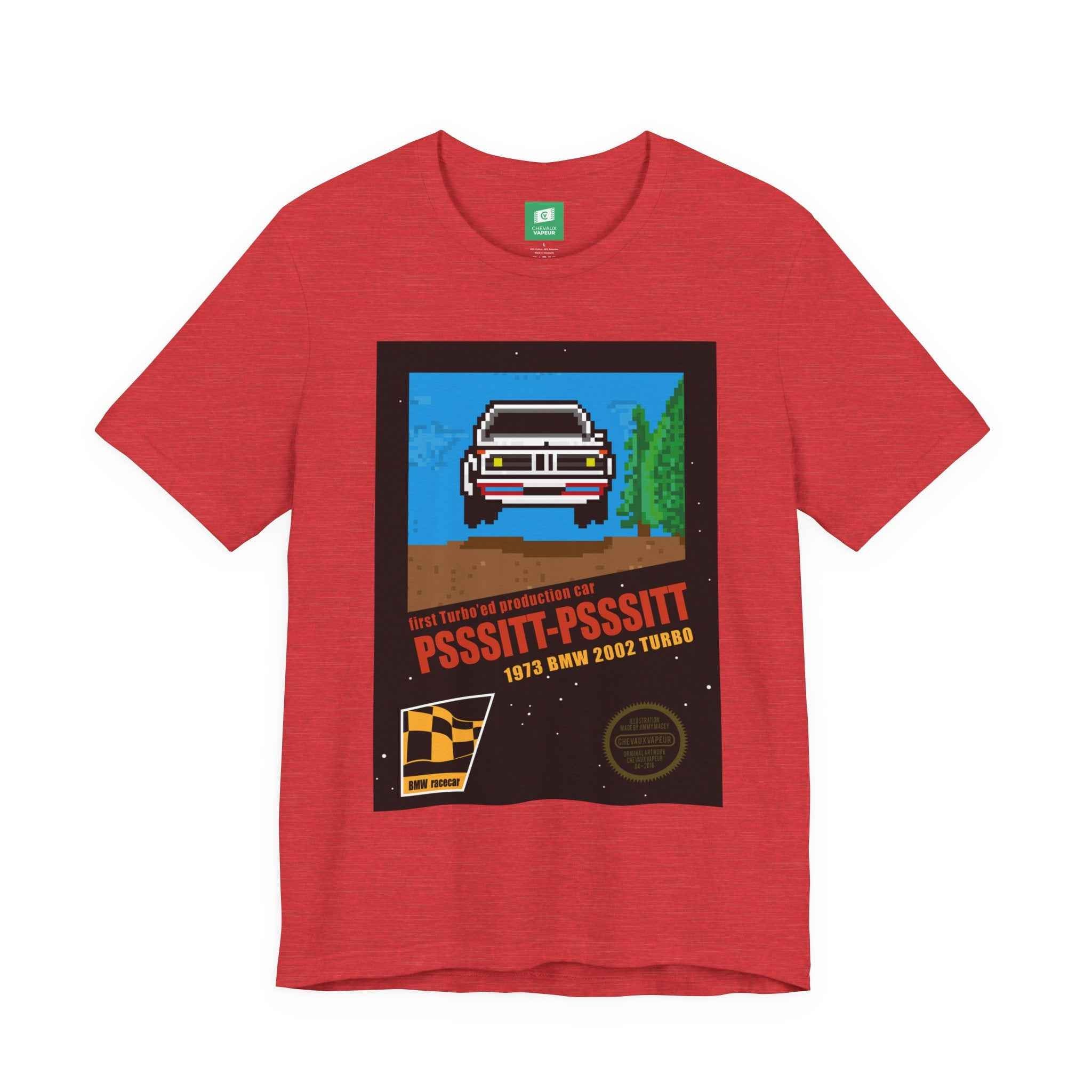 BMW 2002 NES Style T-Shirt - 8-Bit Retro Gamer Car Tee