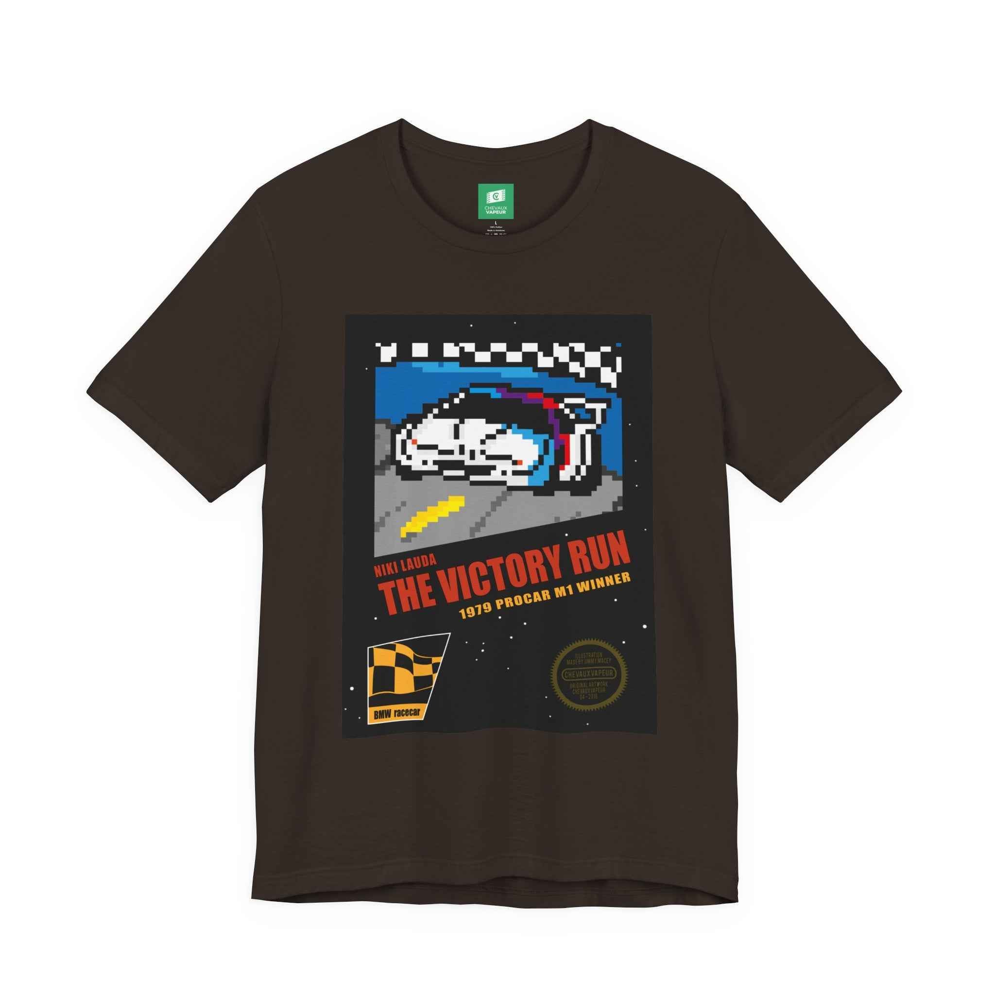 Niki Lauda BMW M1 T-Shirt - 8-Bit NES Racing Pixel Art Tee