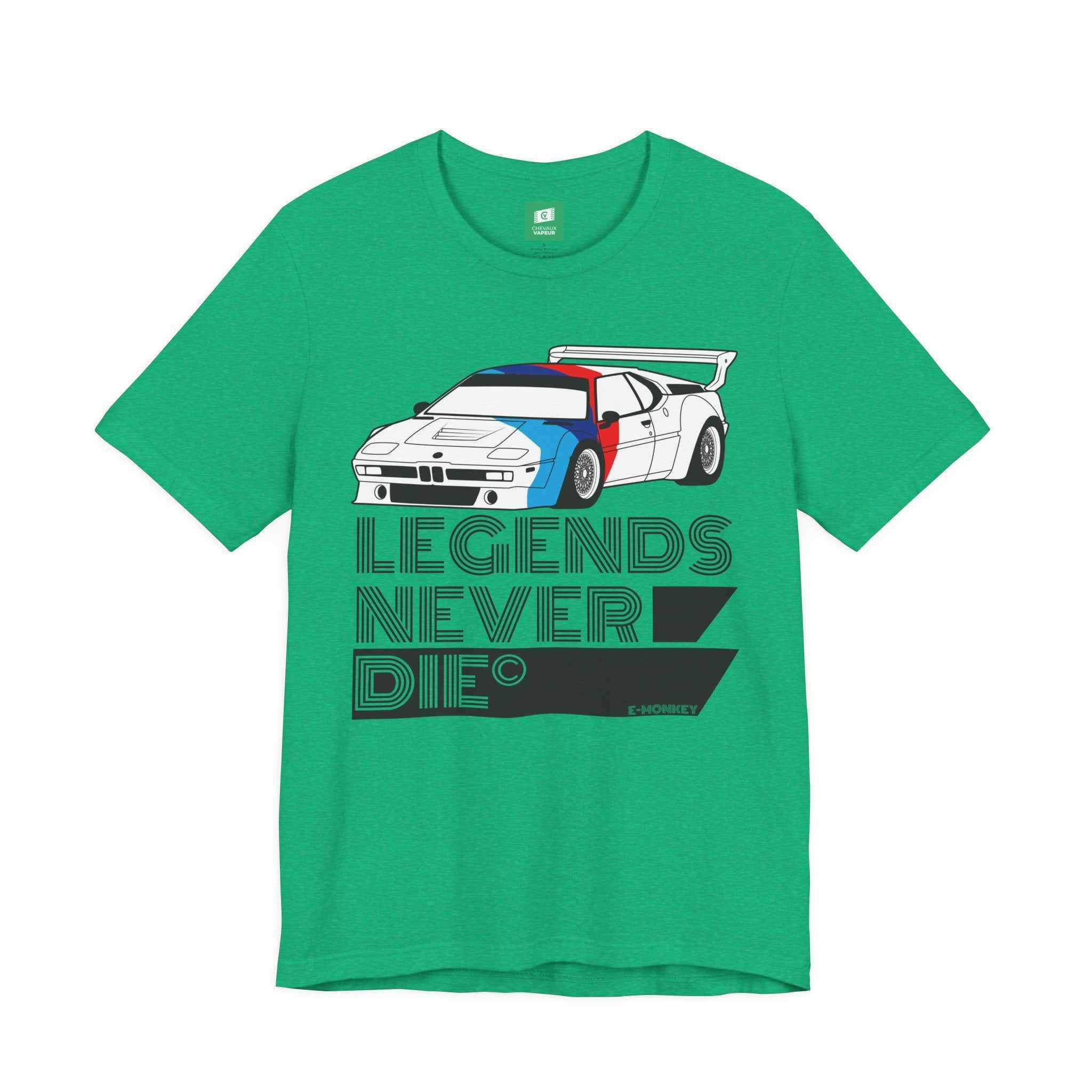 BMW M1 T-Shirt - Legends Never Die - Vintage Supercar Tee