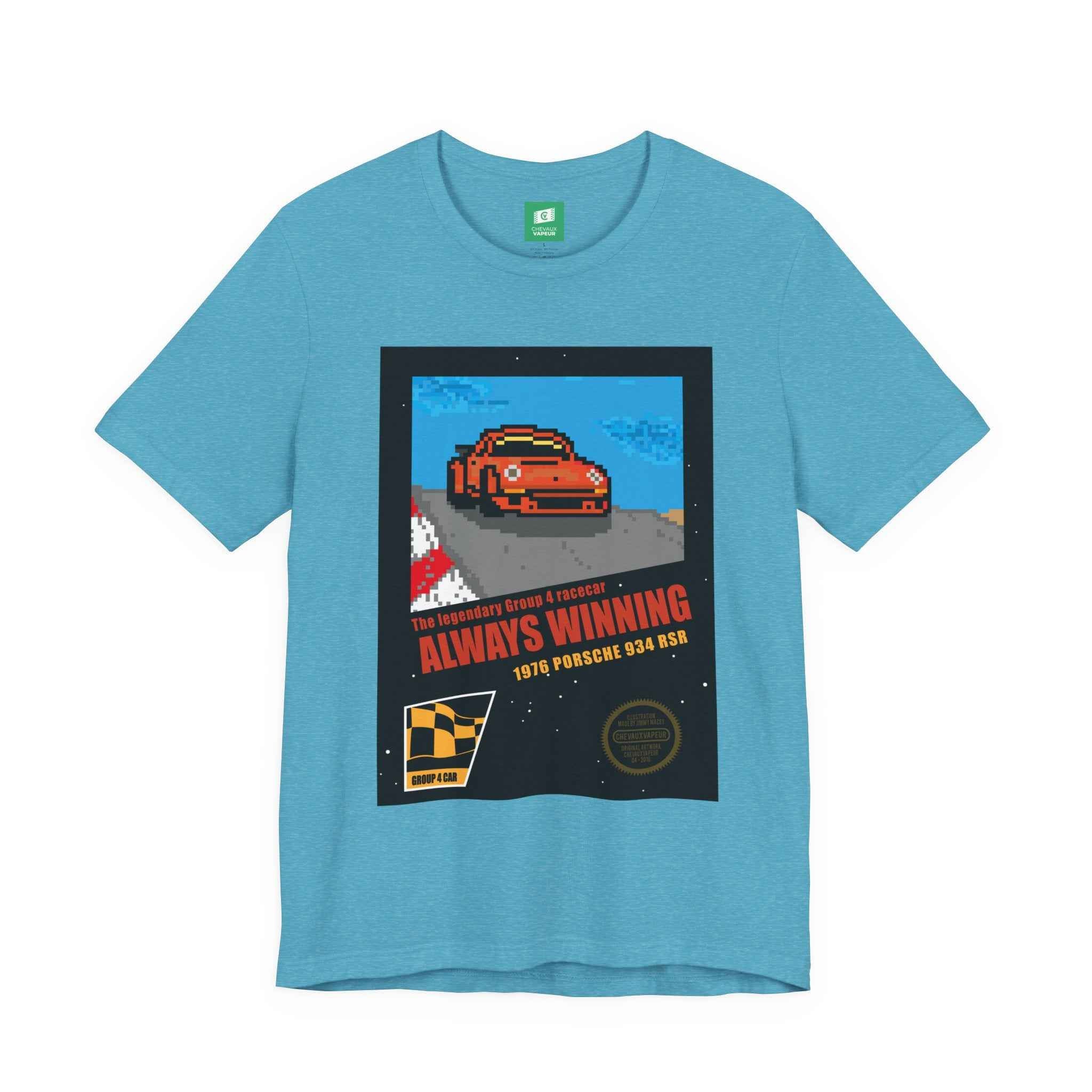 Porsche 934 NES Style T-Shirt - 8-Bit Racing Pixel Art Tee