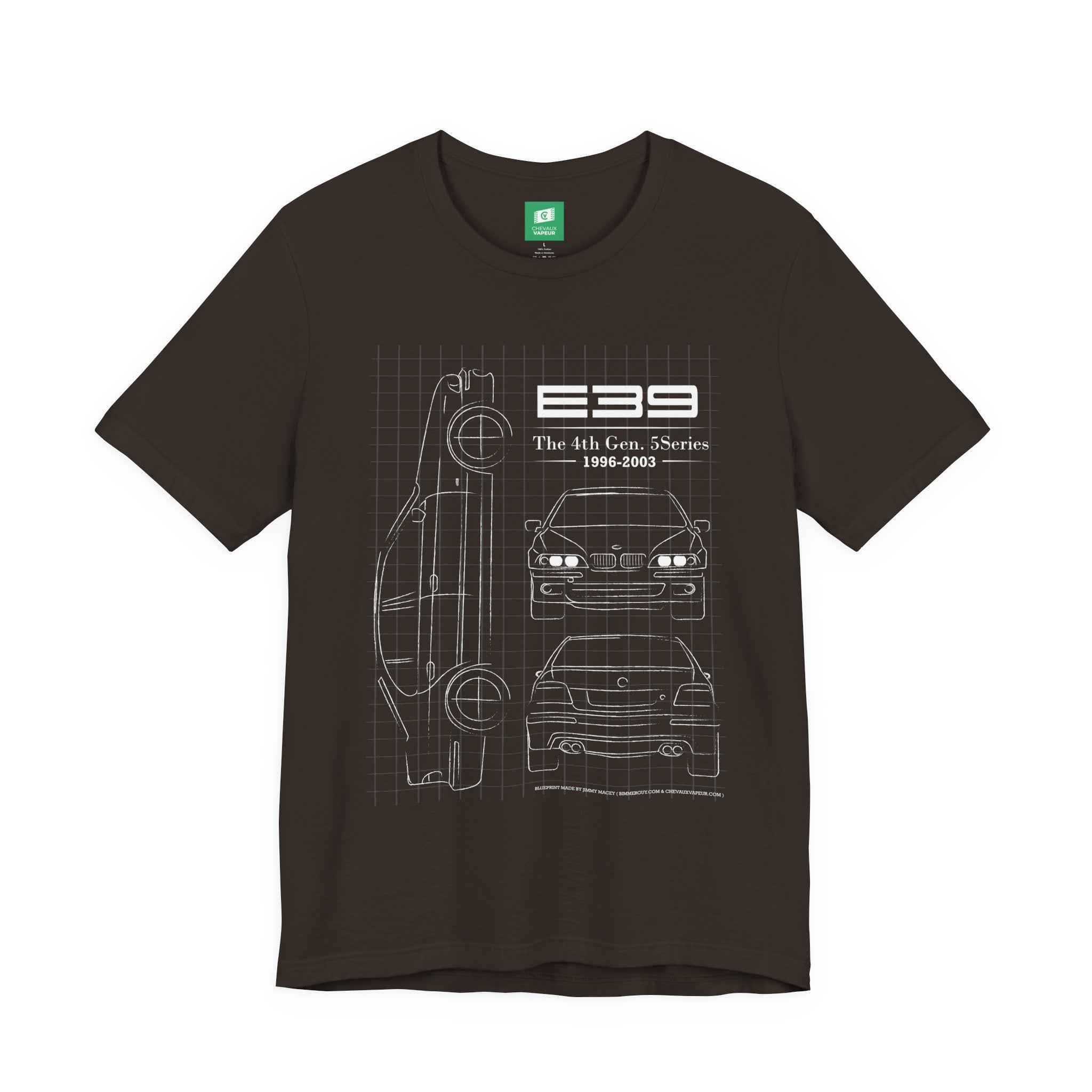 BMW E39 Blueprint T-Shirt - Classic 5 Series Tee