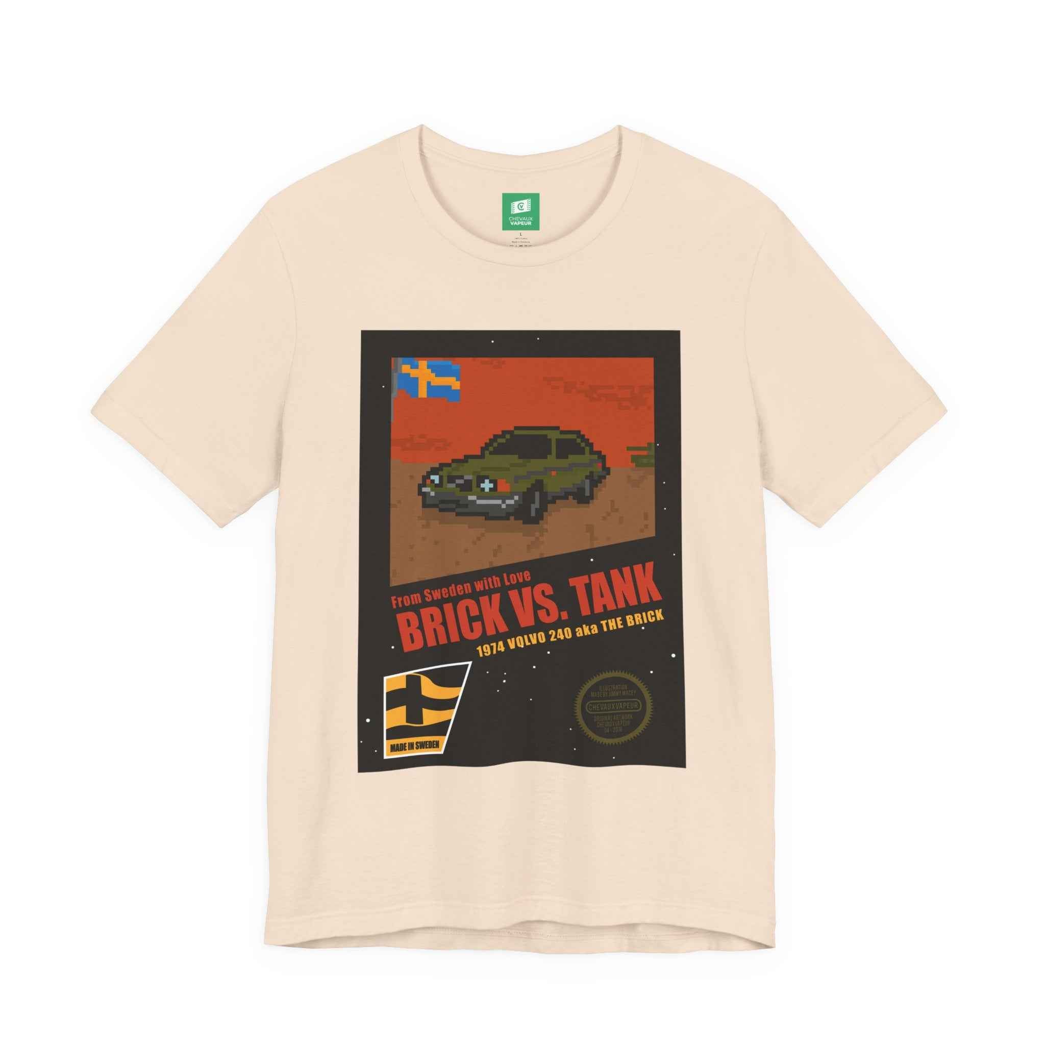 Volvo 240 NES Style T-Shirt - 8-Bit Retro Pixel Car Tee