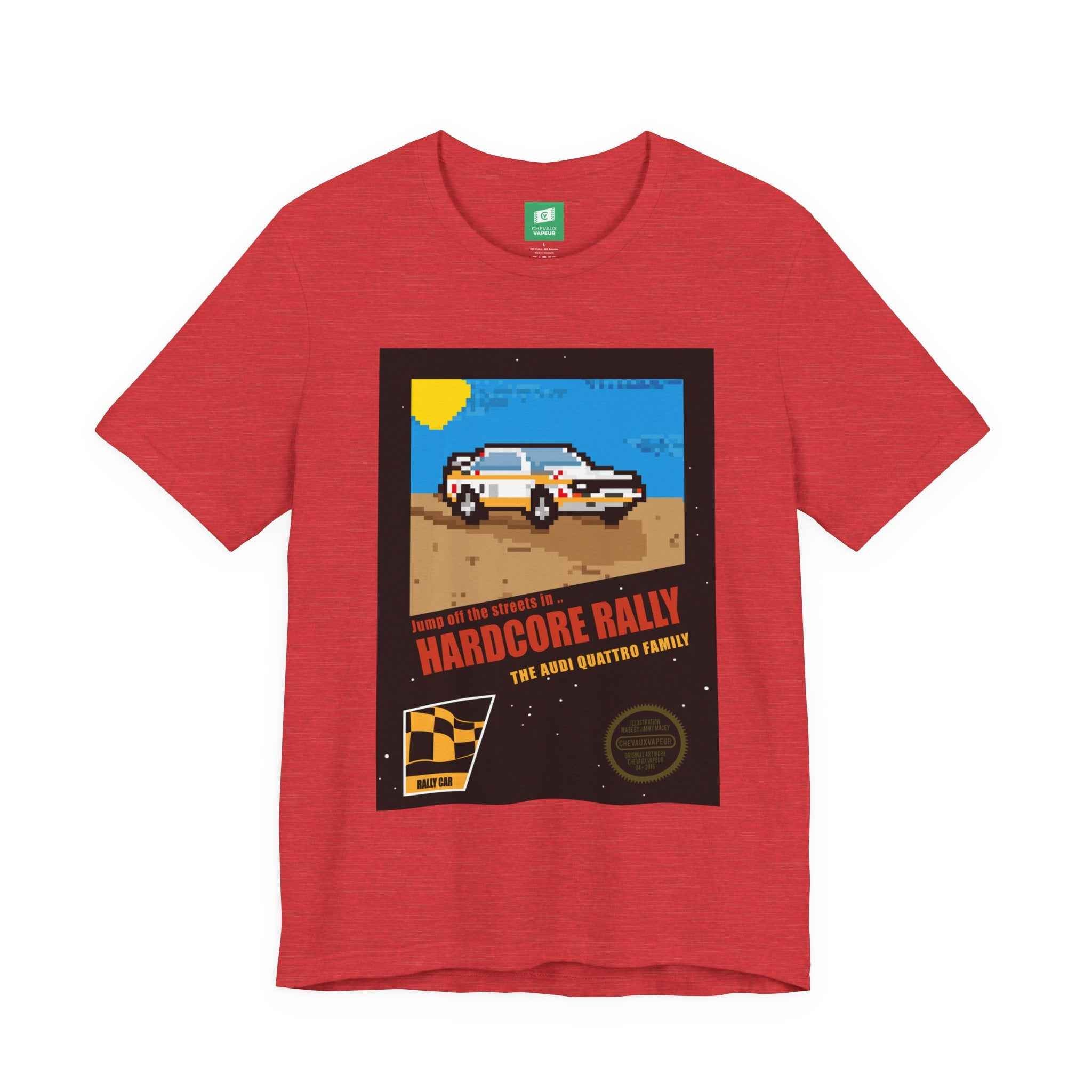 Audi Quattro NES Style T-Shirt - 8-Bit Rally Pixel Art Tee