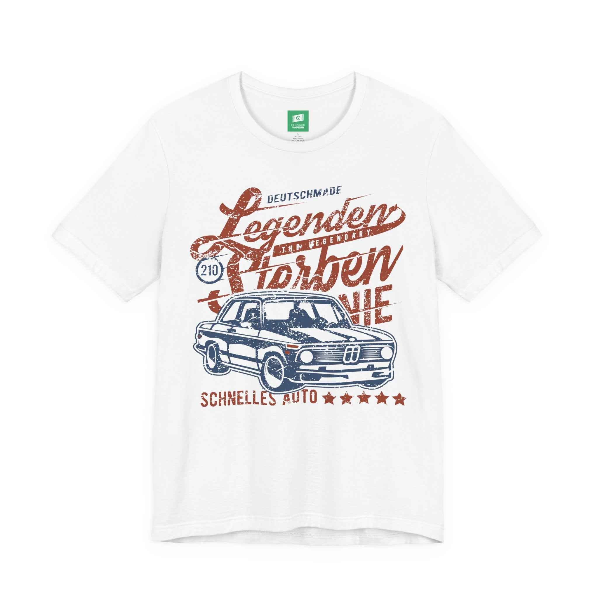 BMW 2002 T-Shirt - Legends Never Die - Classic Vintage Car Tee