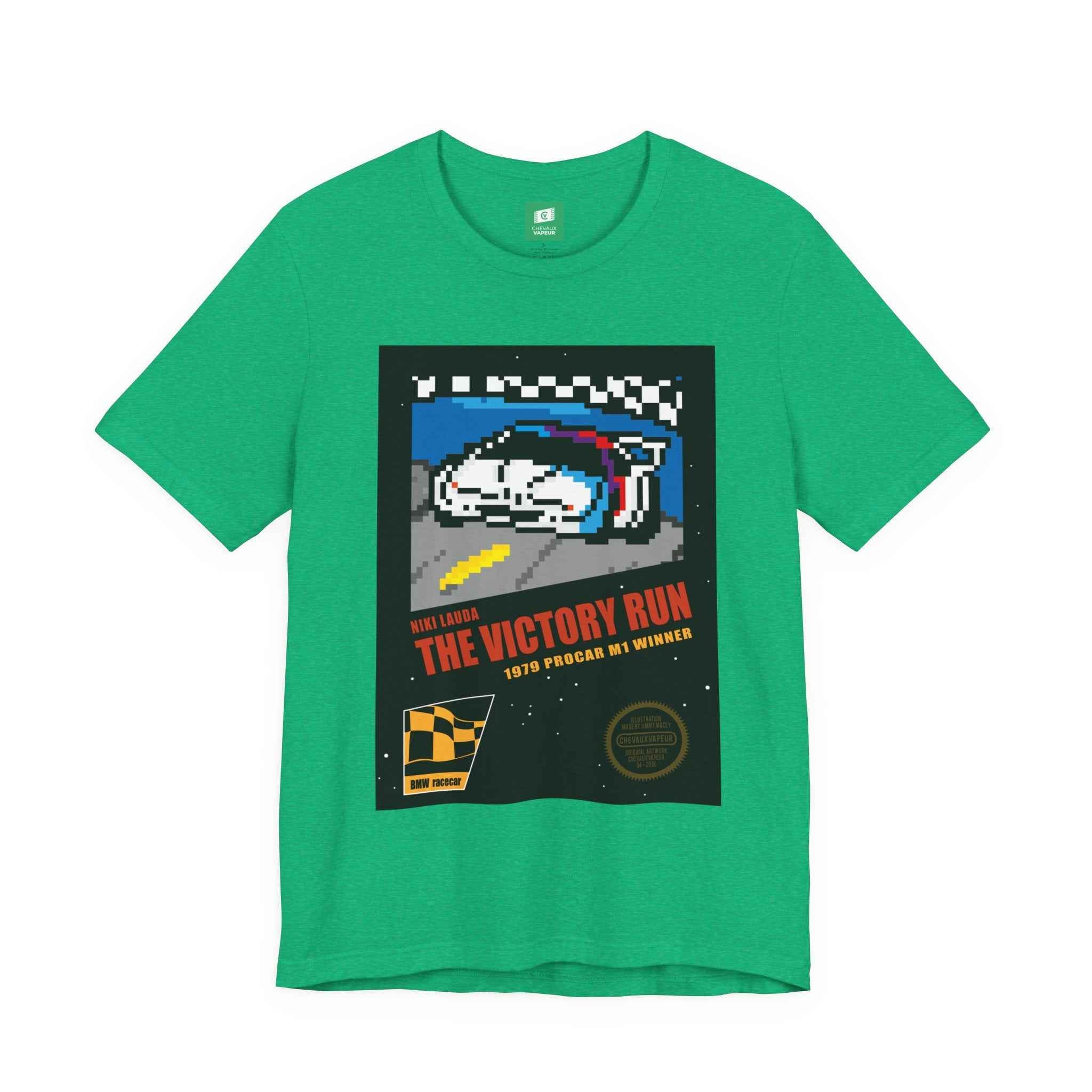 Niki Lauda BMW M1 T-Shirt - 8-Bit NES Racing Pixel Art Tee