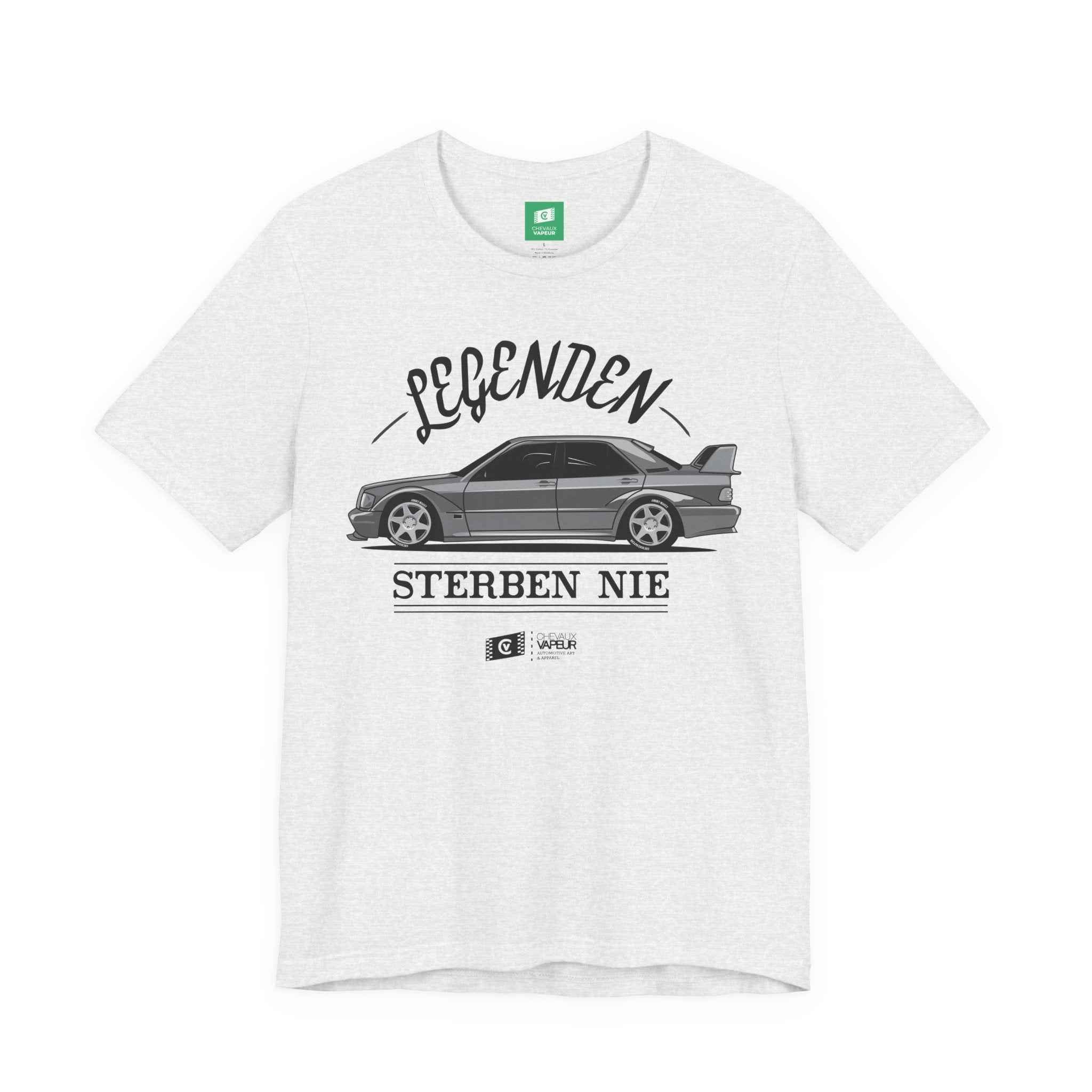 Mercedes 190E T-Shirt Legends Never Die - Classic MB Vintage Tee