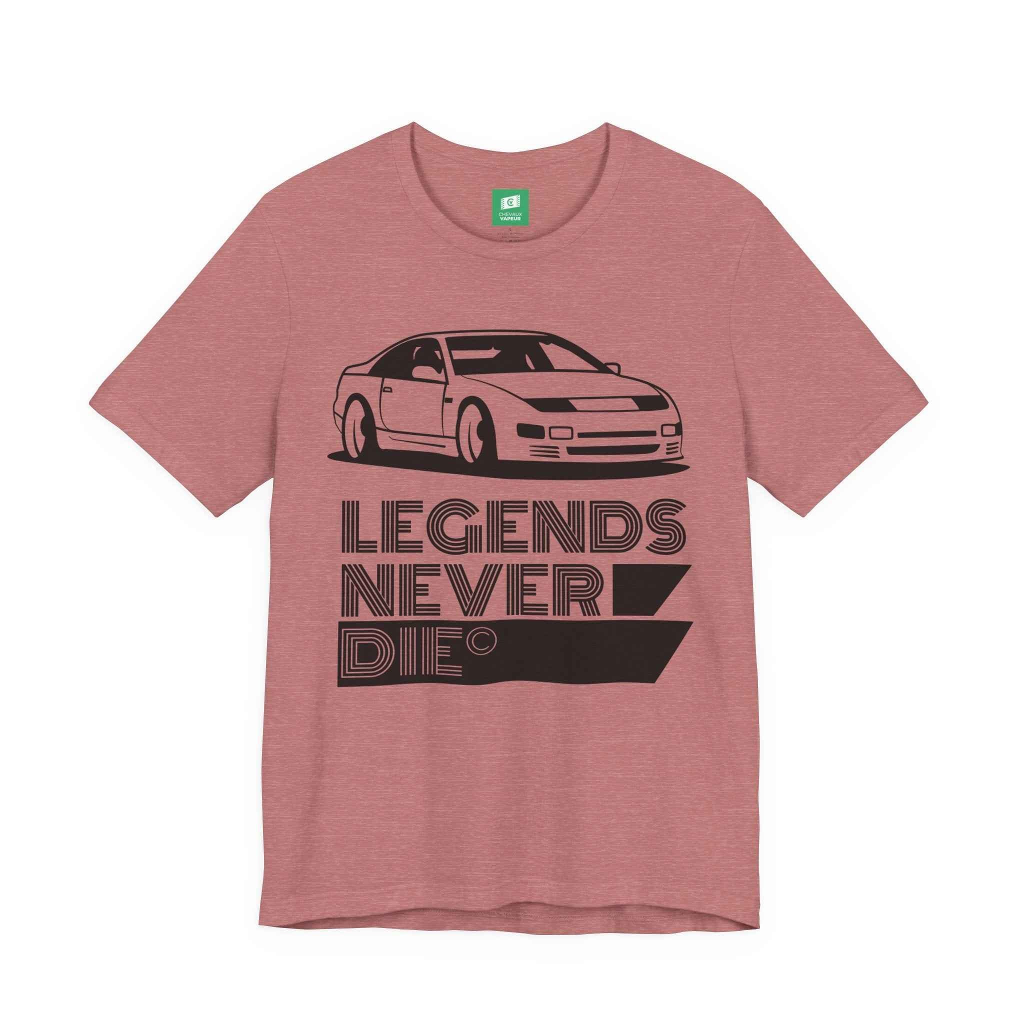 Nissan Z32 300ZX T-Shirt - Legends Never Die - Retro JDM Twin Turbo Z Tee