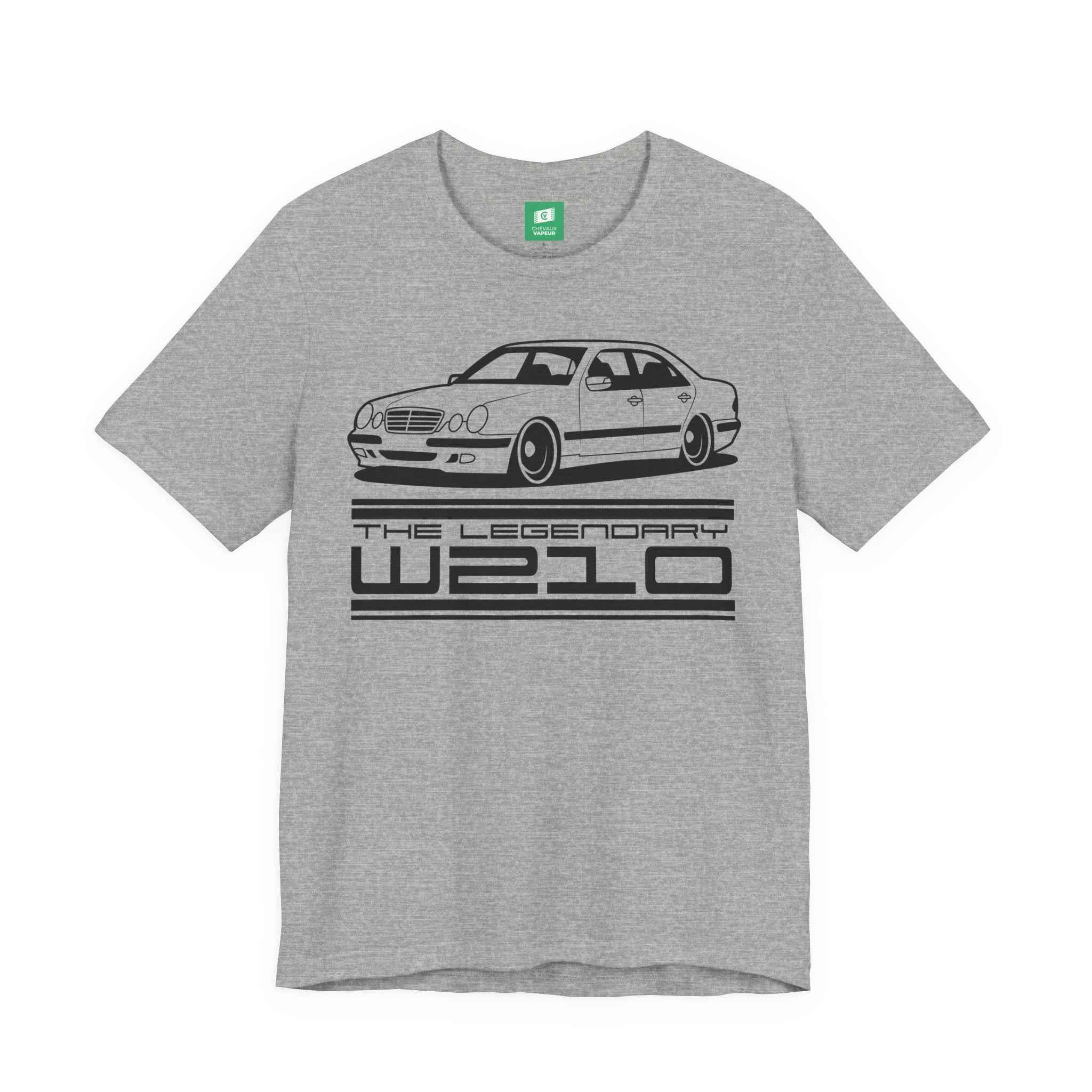 Mercedes W210 T-Shirt - Legends Never Die - Retro E-Class Benz Tee