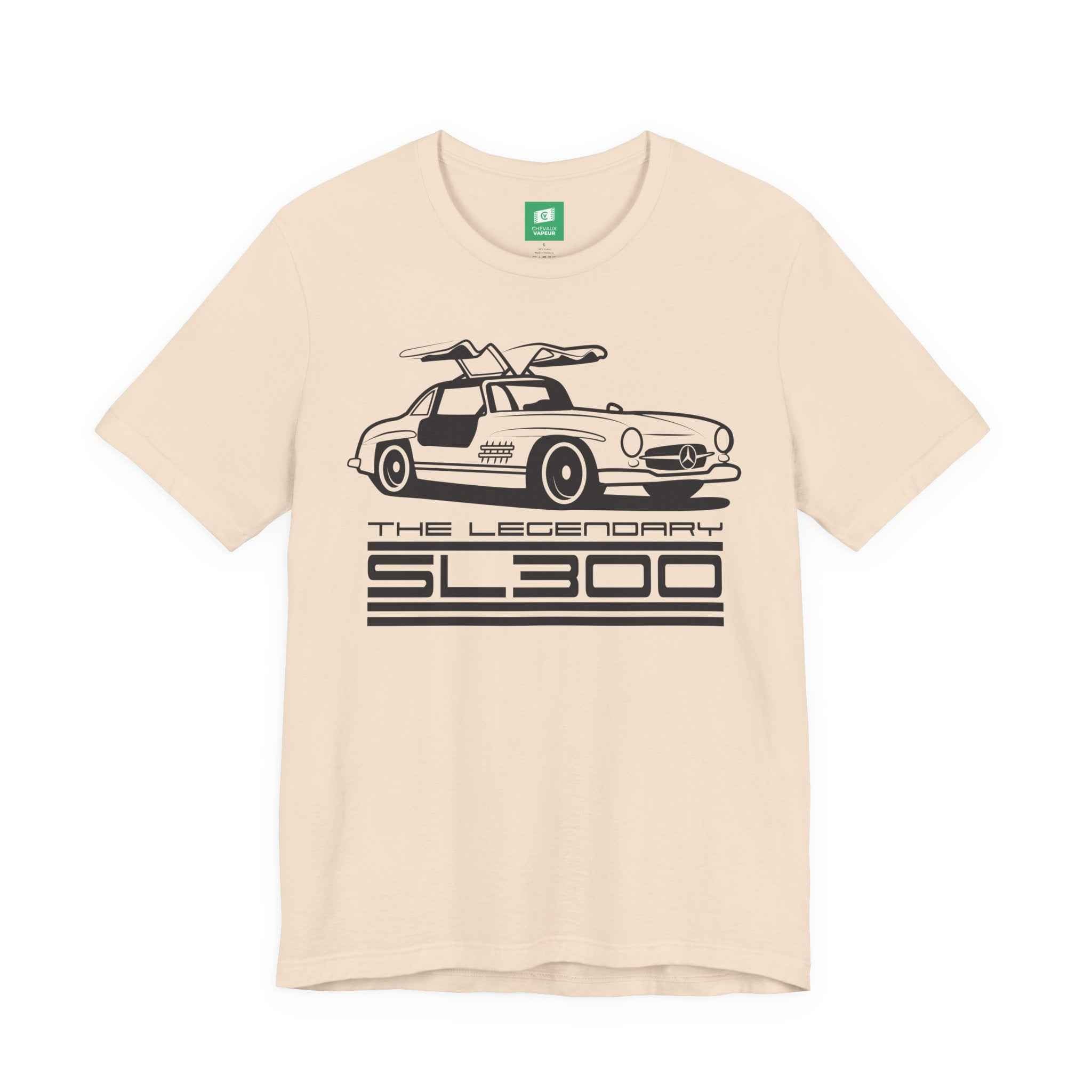 Mercedes 300SL T-Shirt - Legends Never Die - Gullwing Classic Car Tee