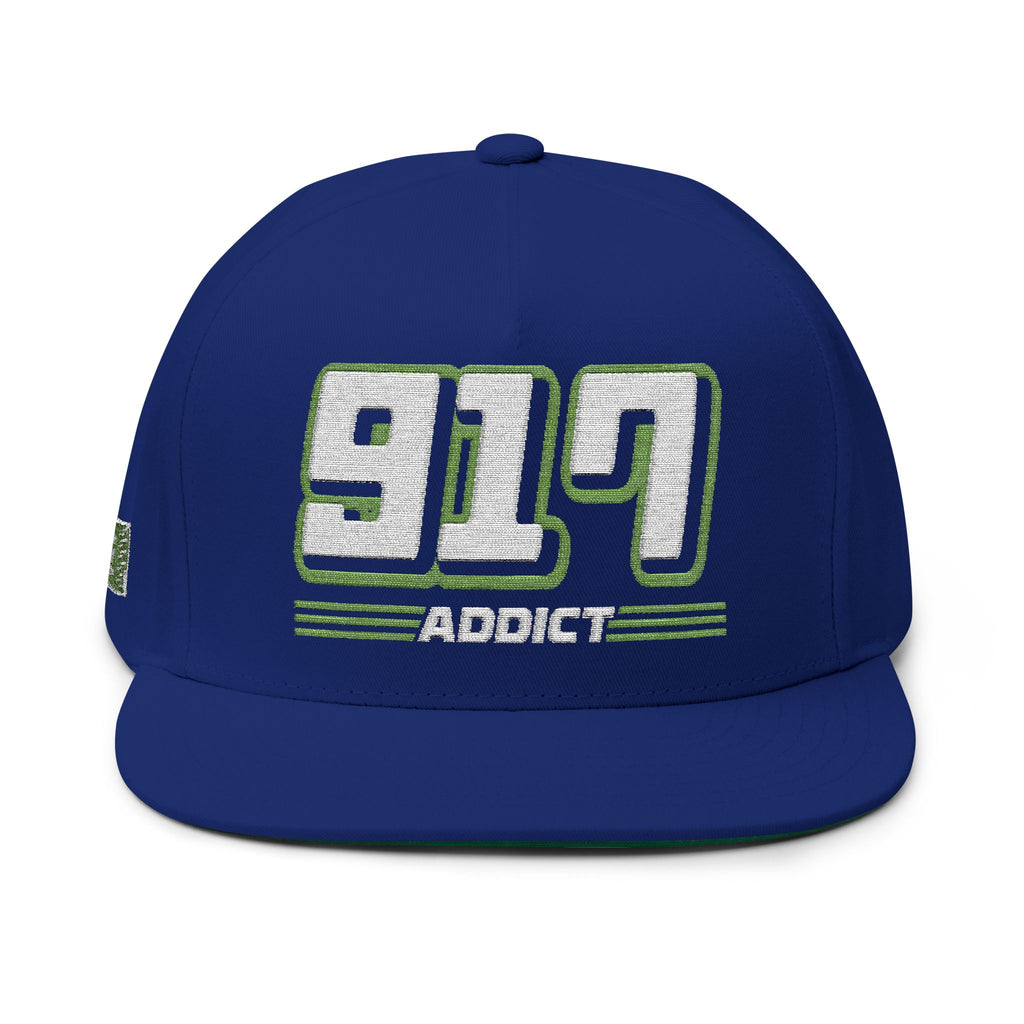 917 Addict Flat Bill Hat by ChevauxVapeur | Classic Porsche Racing Cap - ChevauxVapeur