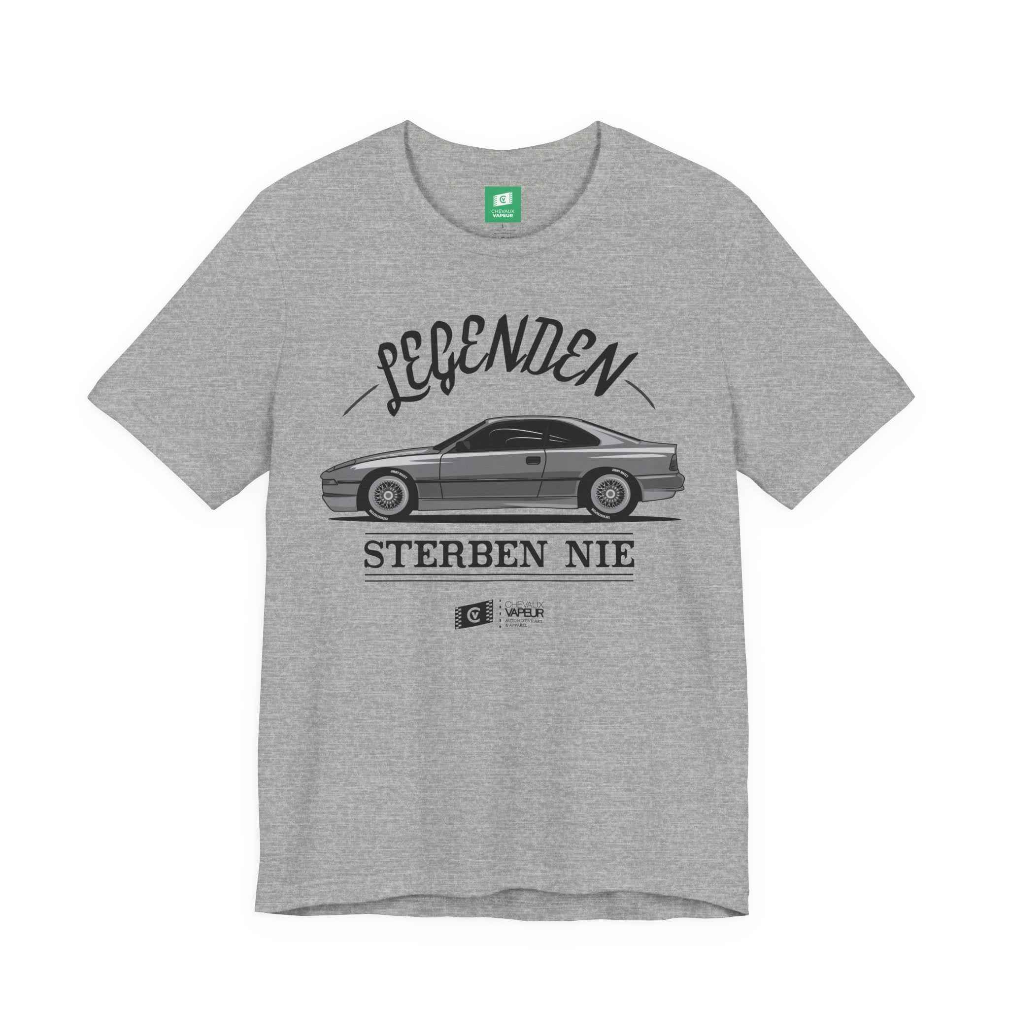 BMW E31 T-Shirt Legends Never Die - Classic 8 Series Retro Tee