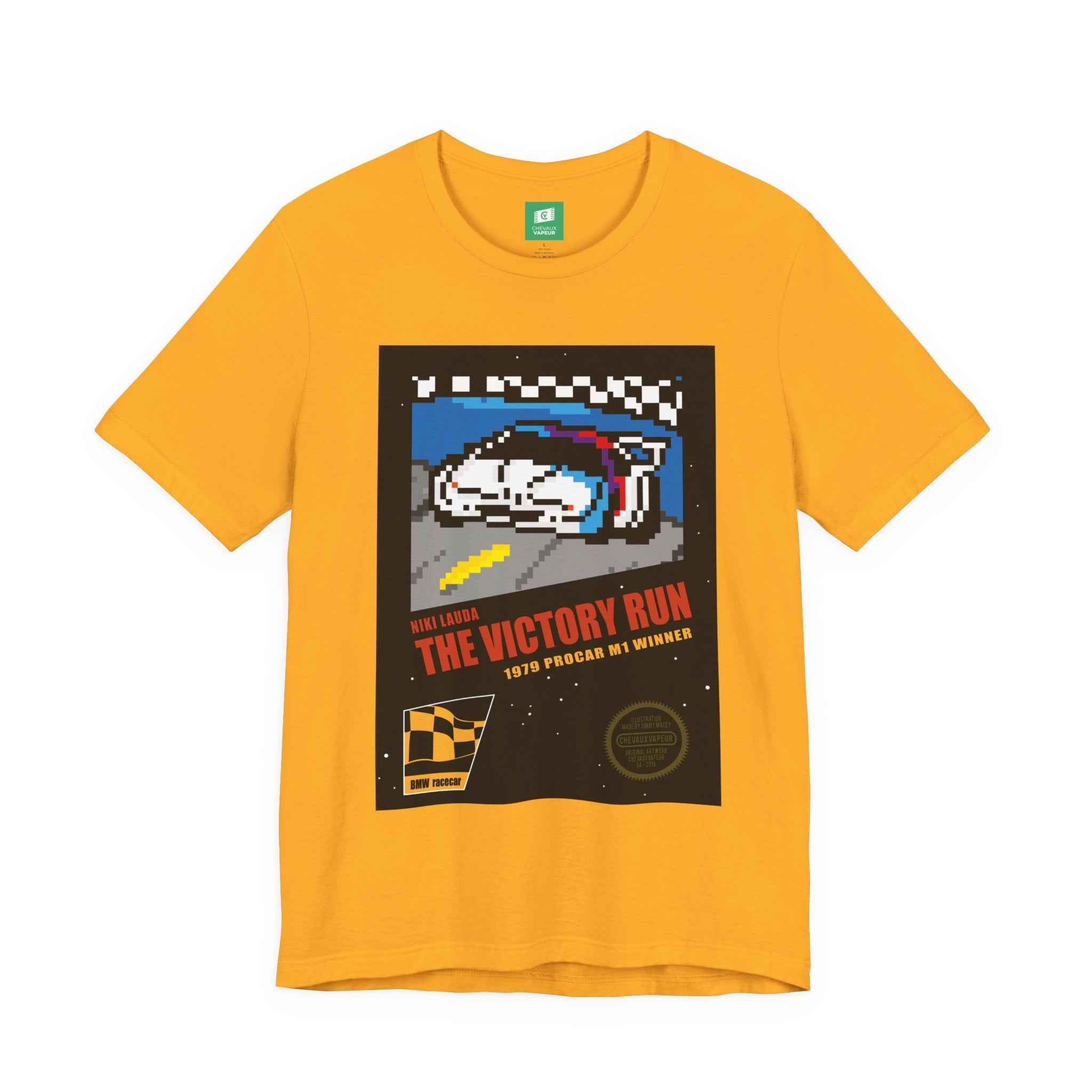 Niki Lauda BMW M1 T-Shirt - 8-Bit NES Racing Pixel Art Tee