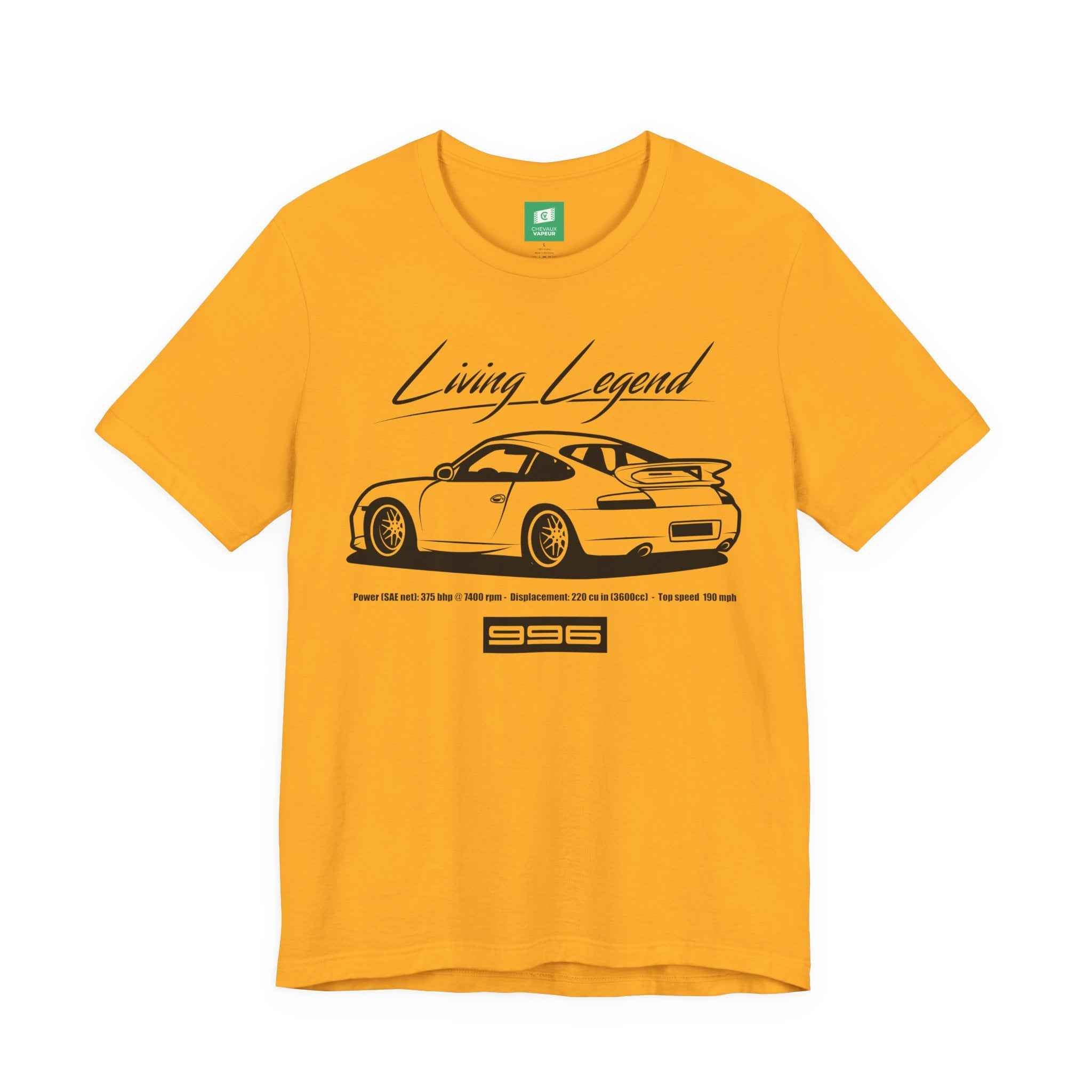 Porsche 996 T-Shirt Legends Never Die - Retro 911 Tee