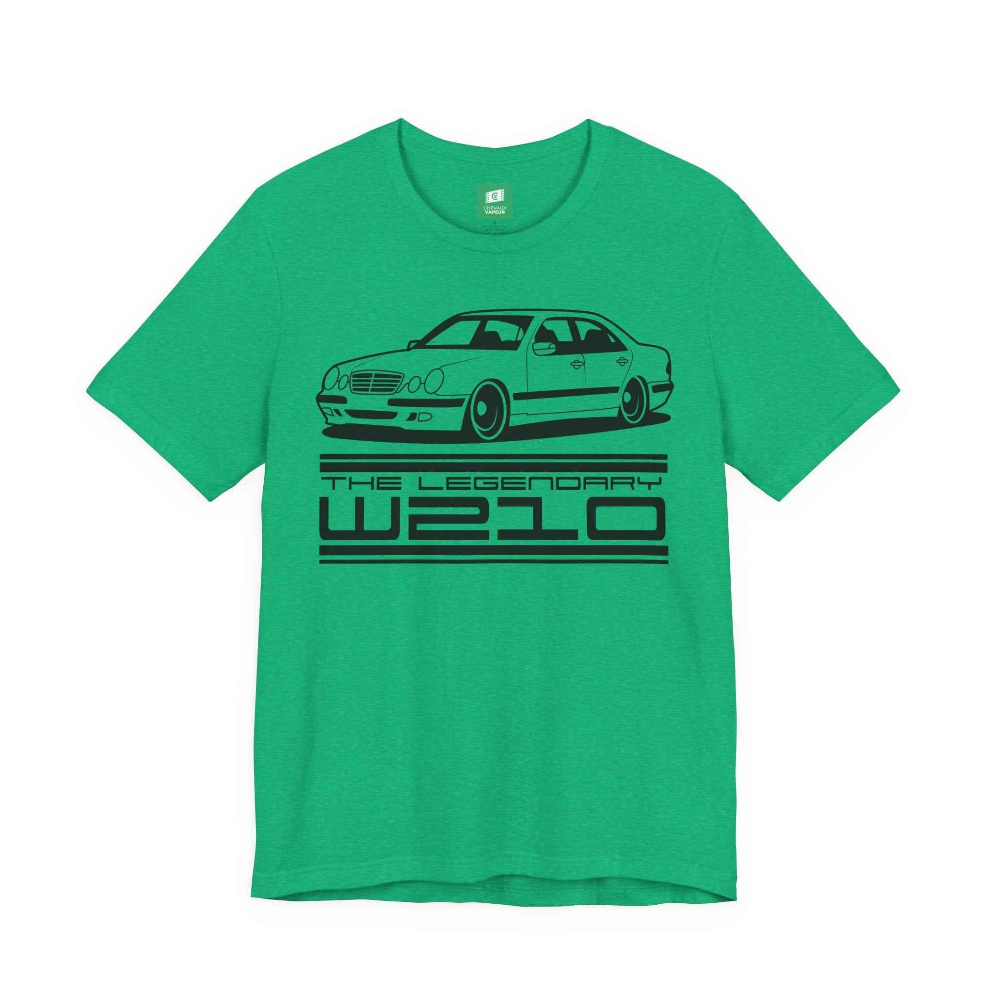 Mercedes W210 T-Shirt - Legends Never Die - Retro E-Class Benz Tee