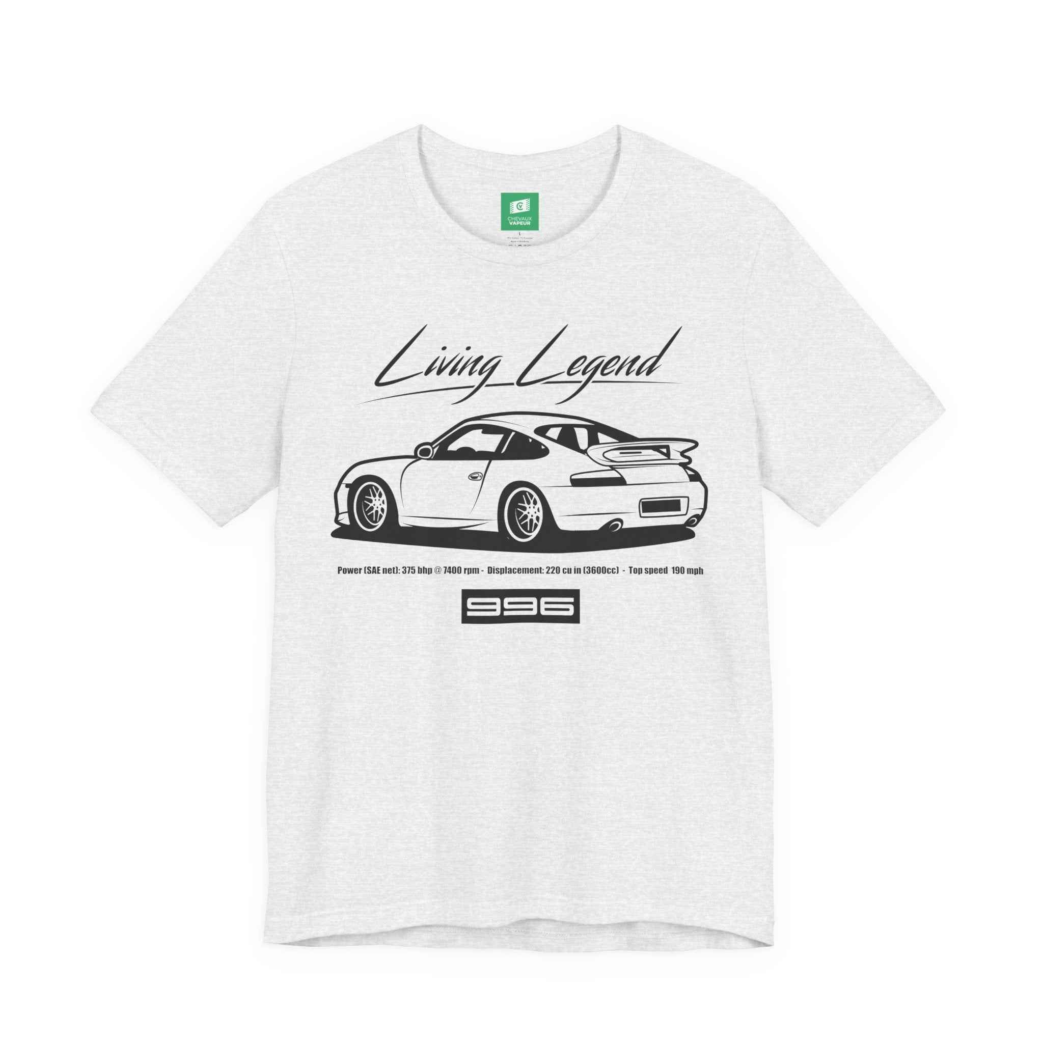 Porsche 996 T-Shirt Legends Never Die - Retro 911 Tee
