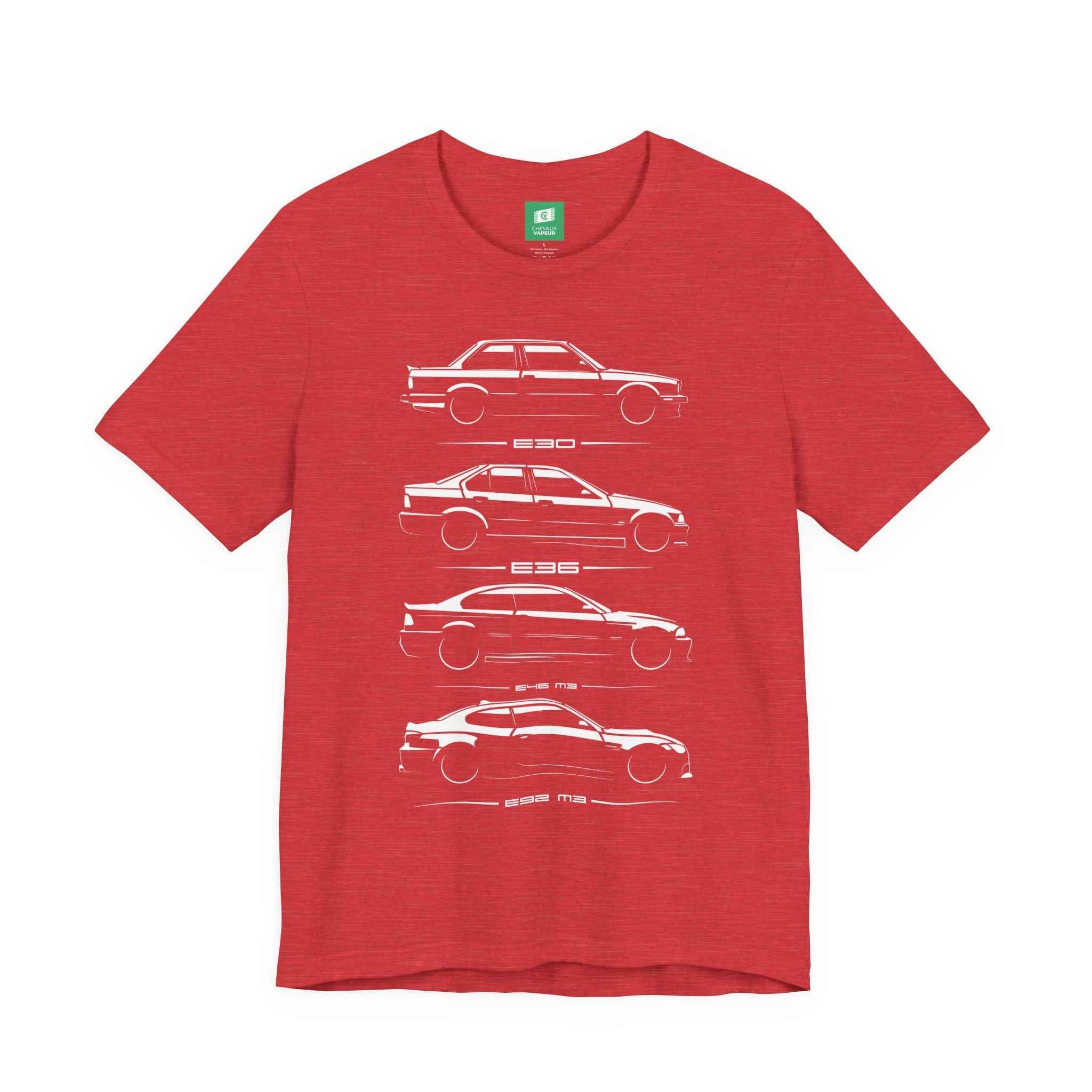 BMW 3 Series T-Shirt - E30 E36 E46 M3 E92 M3 Tee