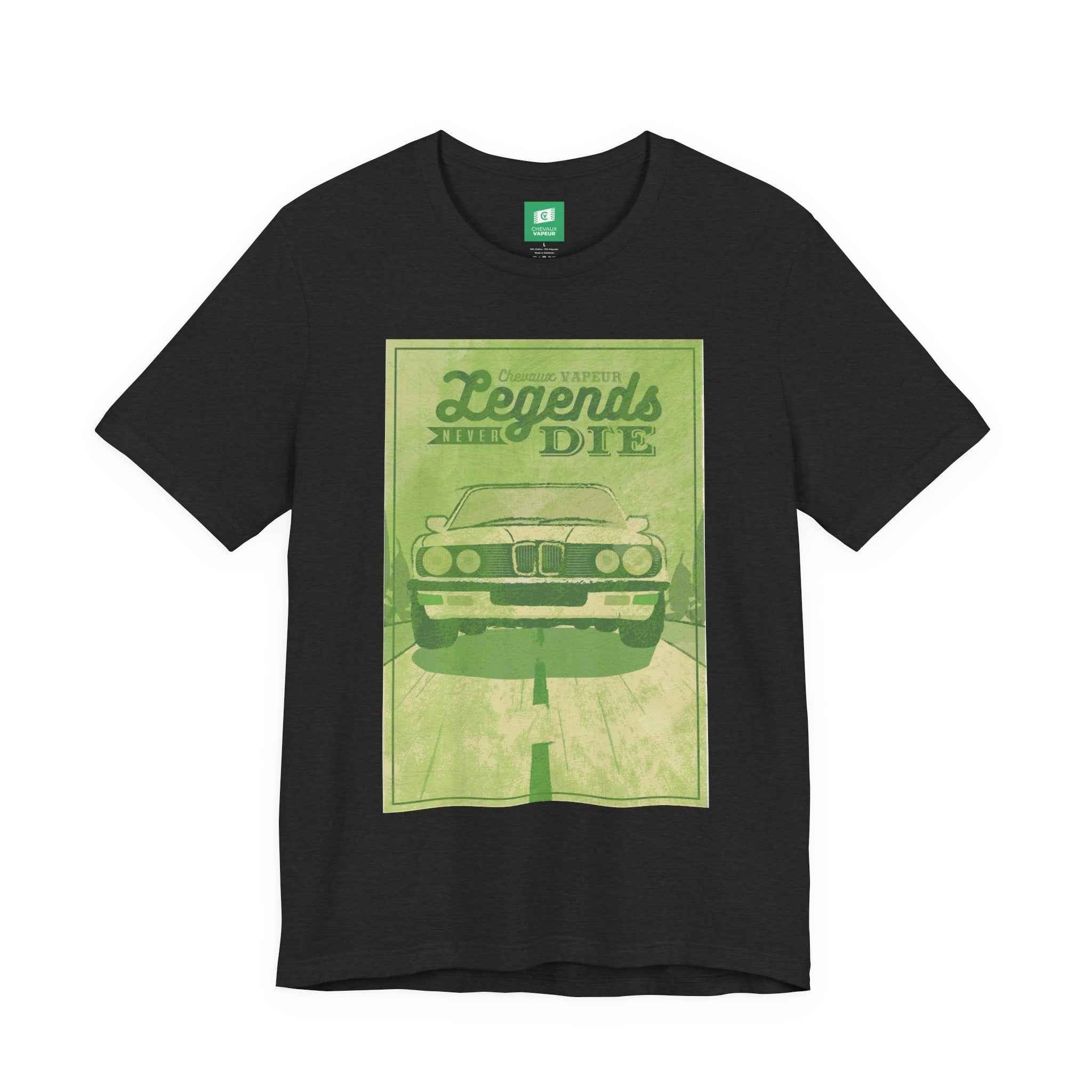 BMW E28 T-Shirt Legends Never Die - Classic 5 Series Vintage Tee