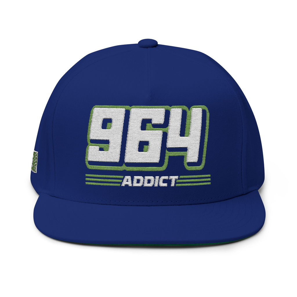 964 Addict Flat Bill Hat by ChevauxVapeur | Classic Porsche Cap - ChevauxVapeur