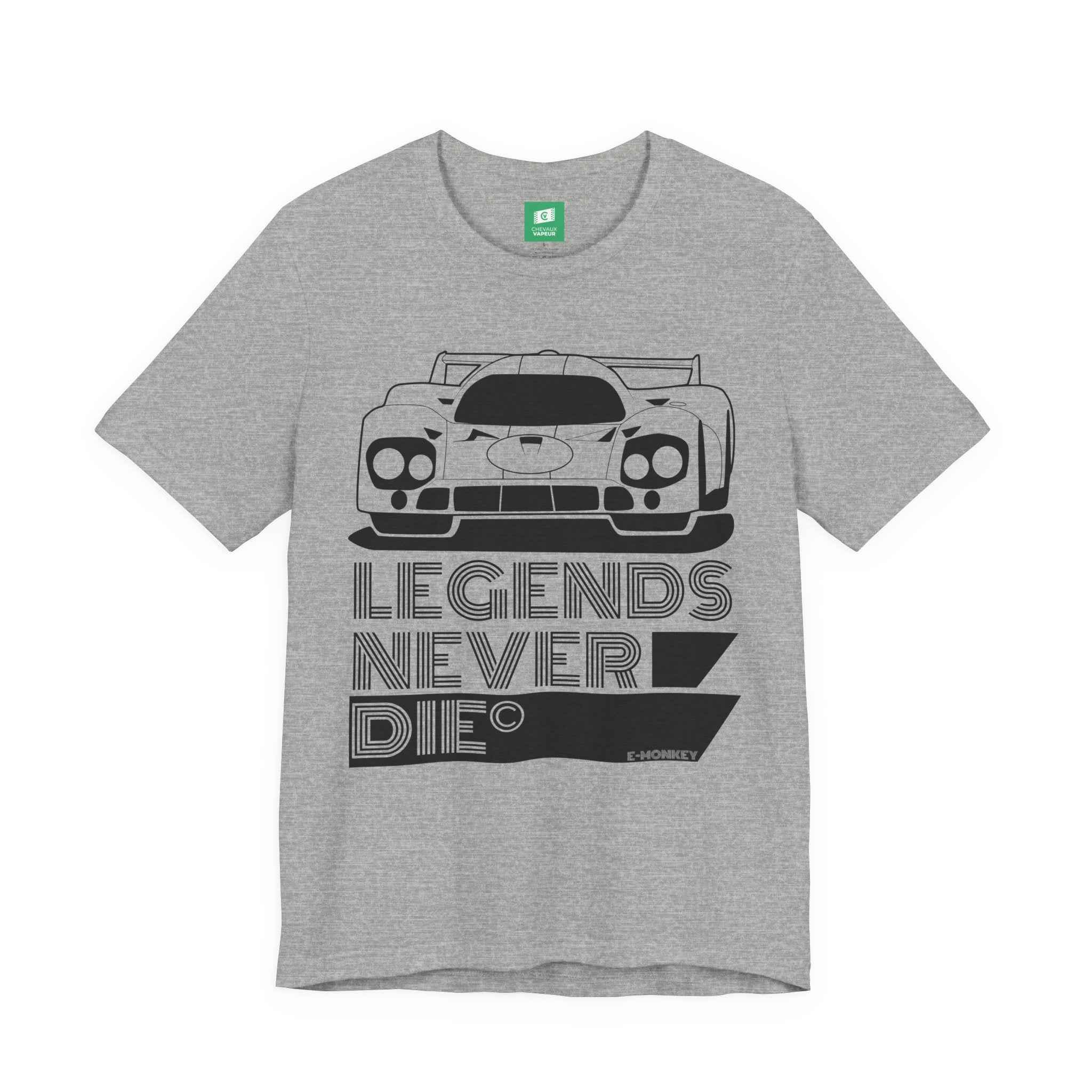 Porsche 917 T-Shirt Legends Never Die - Classic Racing Car Tee
