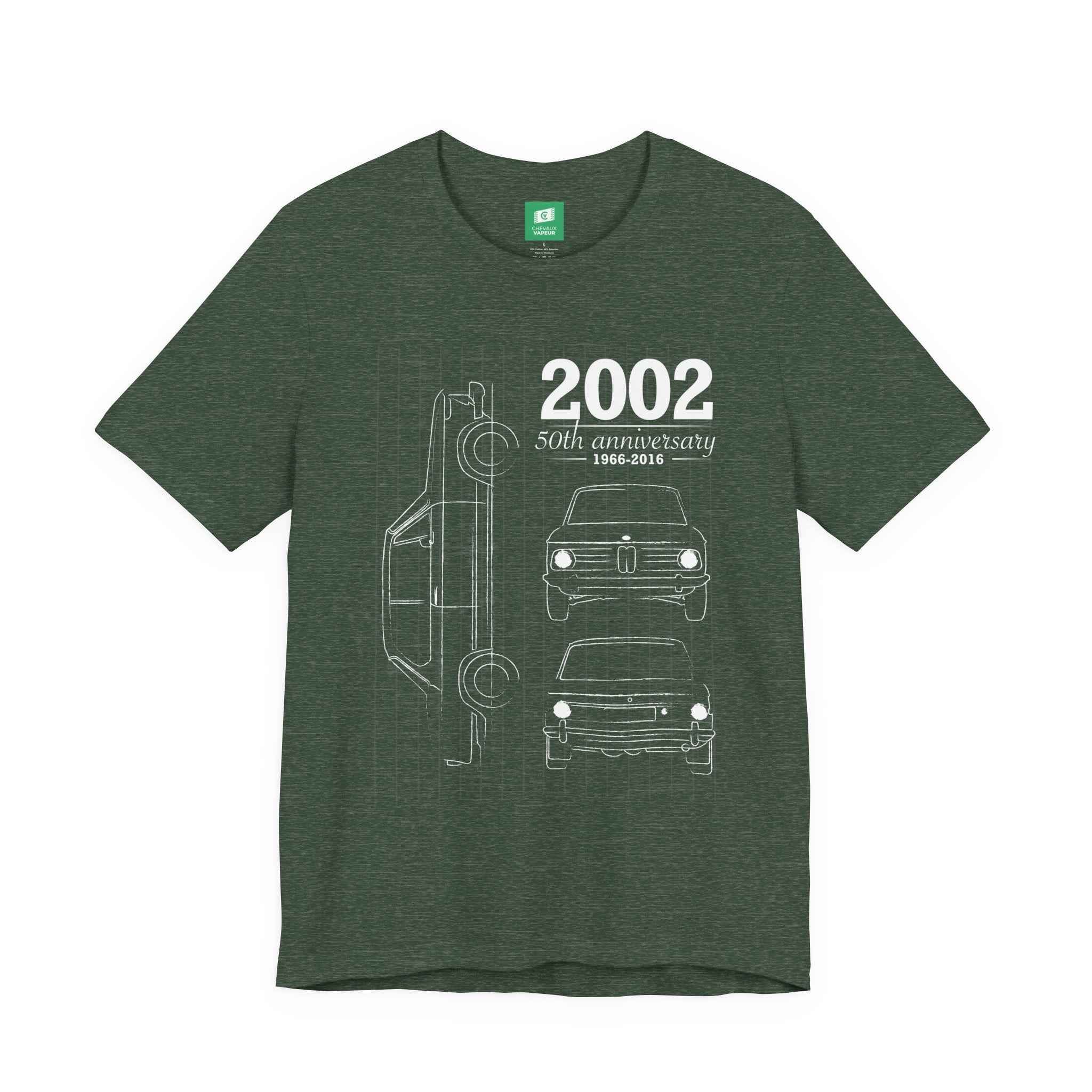 BMW 2002 Blueprint T-Shirt - Vintage Car Tee - Classic BMW E10 Shirt