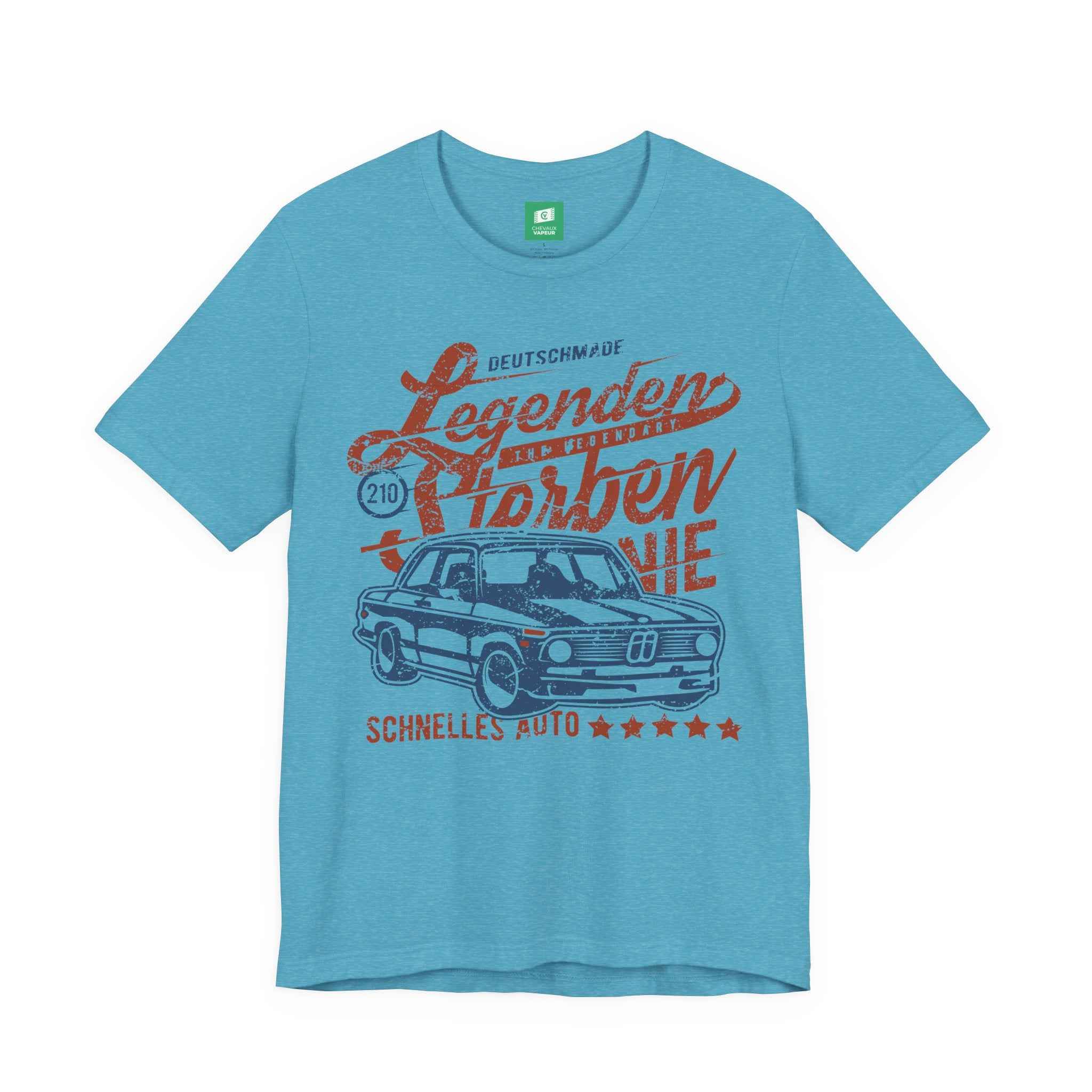 BMW 2002 T-Shirt - Legends Never Die - Classic Vintage Car Tee