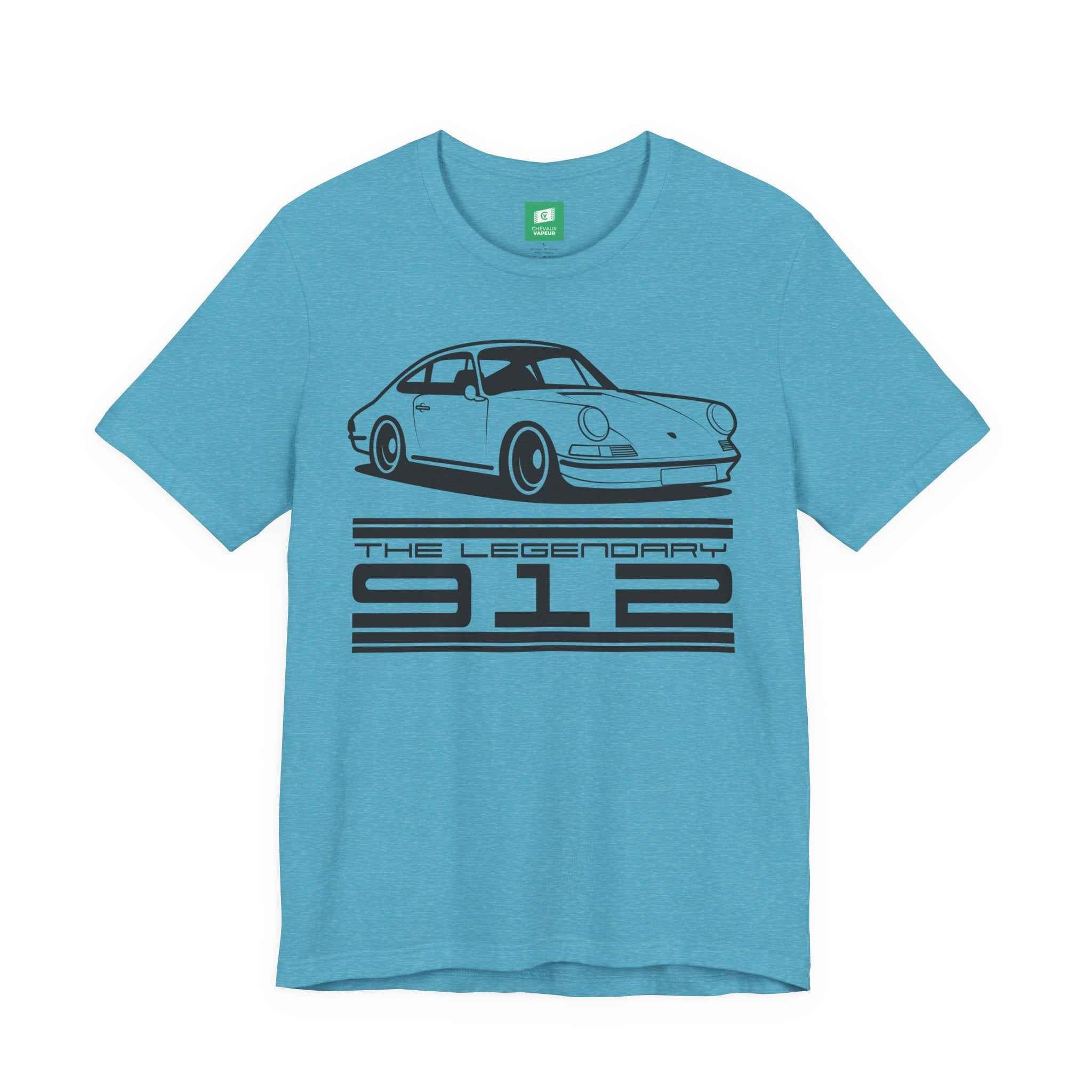 Porsche 912 T-Shirt Legends Never Die - Vintage Aircooled Classic Car Tee
