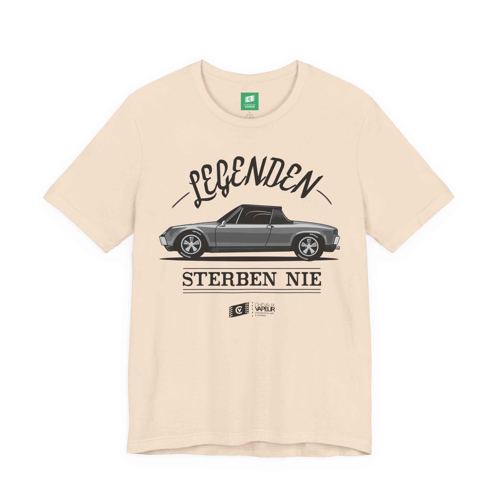 Porsche 914 T-Shirt - Legends Never Die - Retro Classic Car Tee