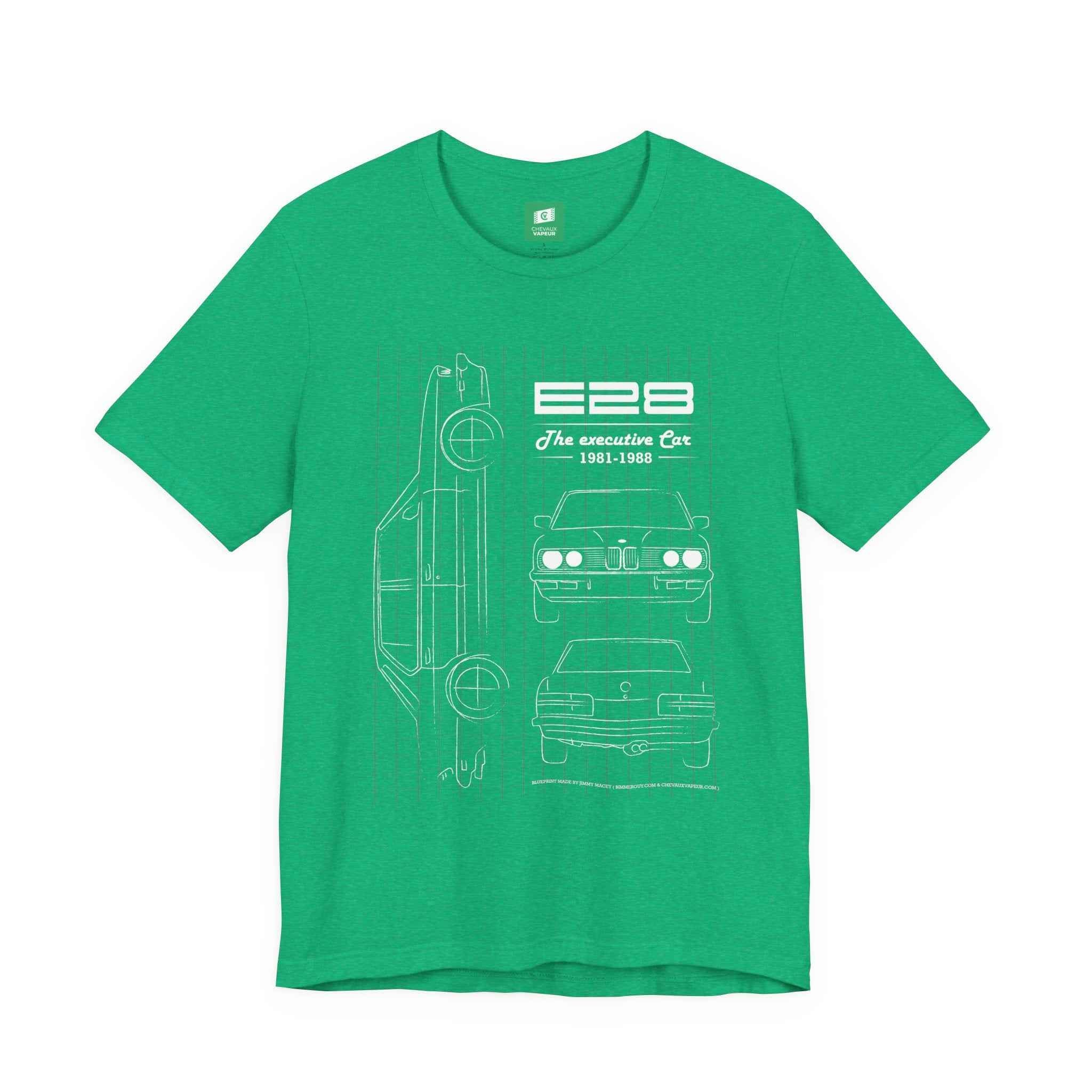 BMW E28 Blueprint T-Shirt - Classic 5 Series Tee