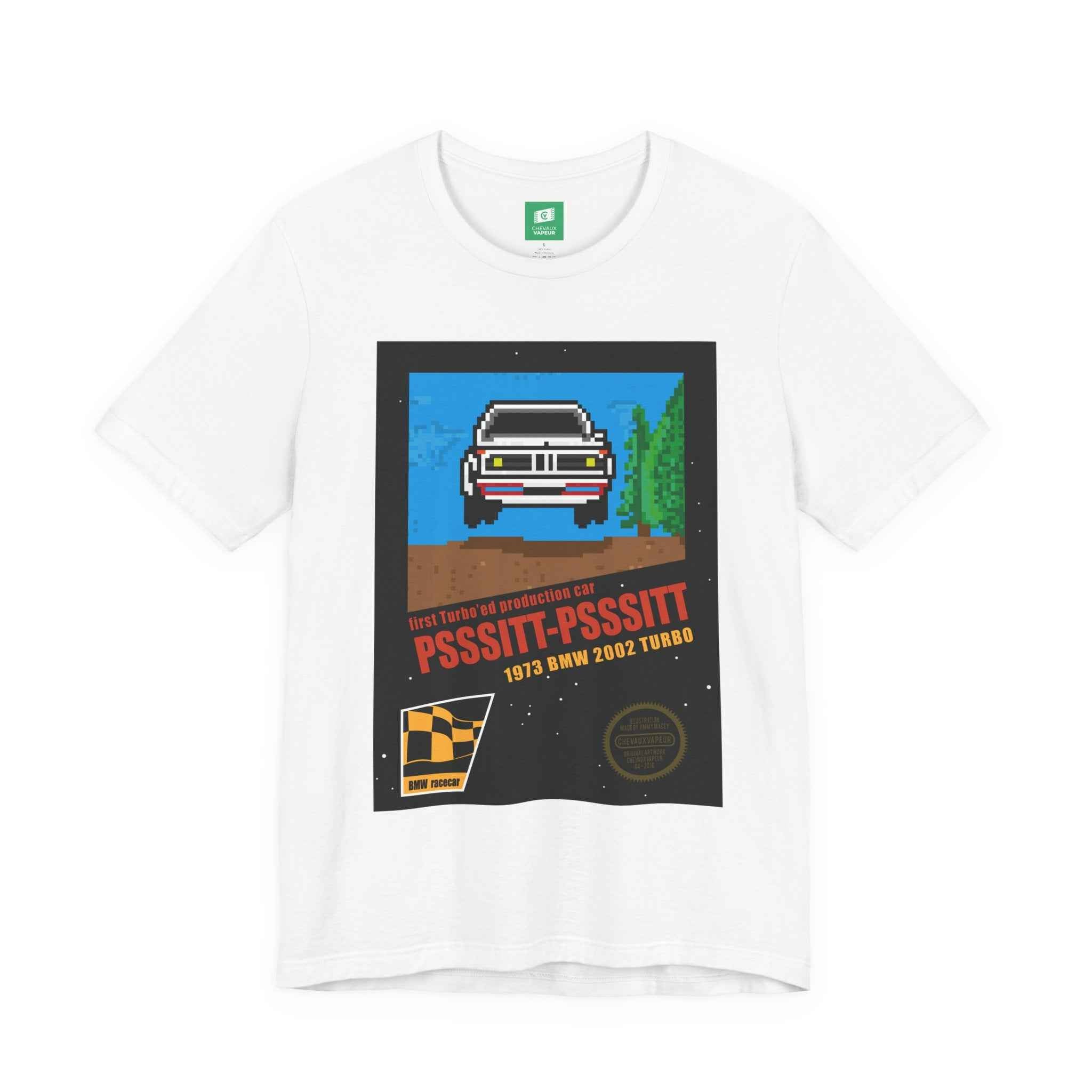 BMW 2002 NES Style T-Shirt - 8-Bit Retro Gamer Car Tee