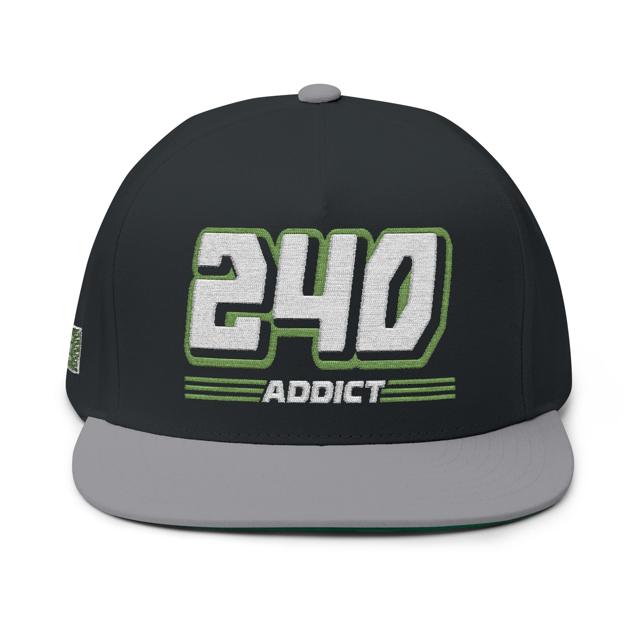 240 Addict Flat Bill Hat by ChevauxVapeur | Classic Volvo Cap - ChevauxVapeur