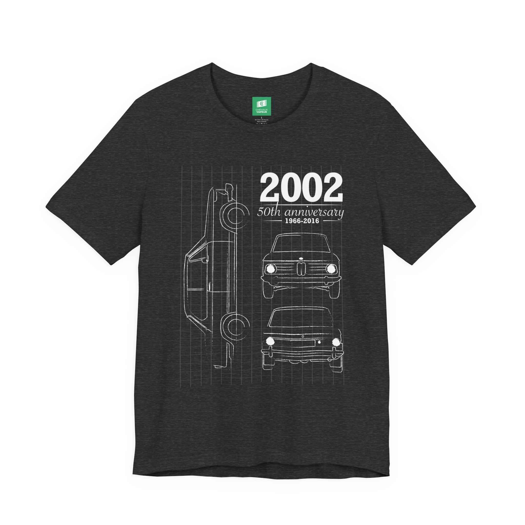BMW 2002 Blueprint T-Shirt - Vintage Car Tee - Classic BMW E10 Shirt