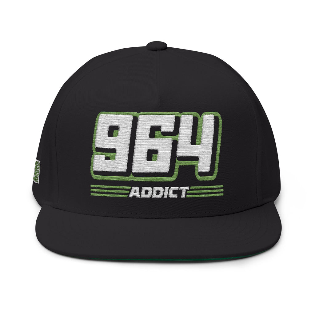 964 Addict Flat Bill Hat by ChevauxVapeur | Classic Porsche Cap - ChevauxVapeur