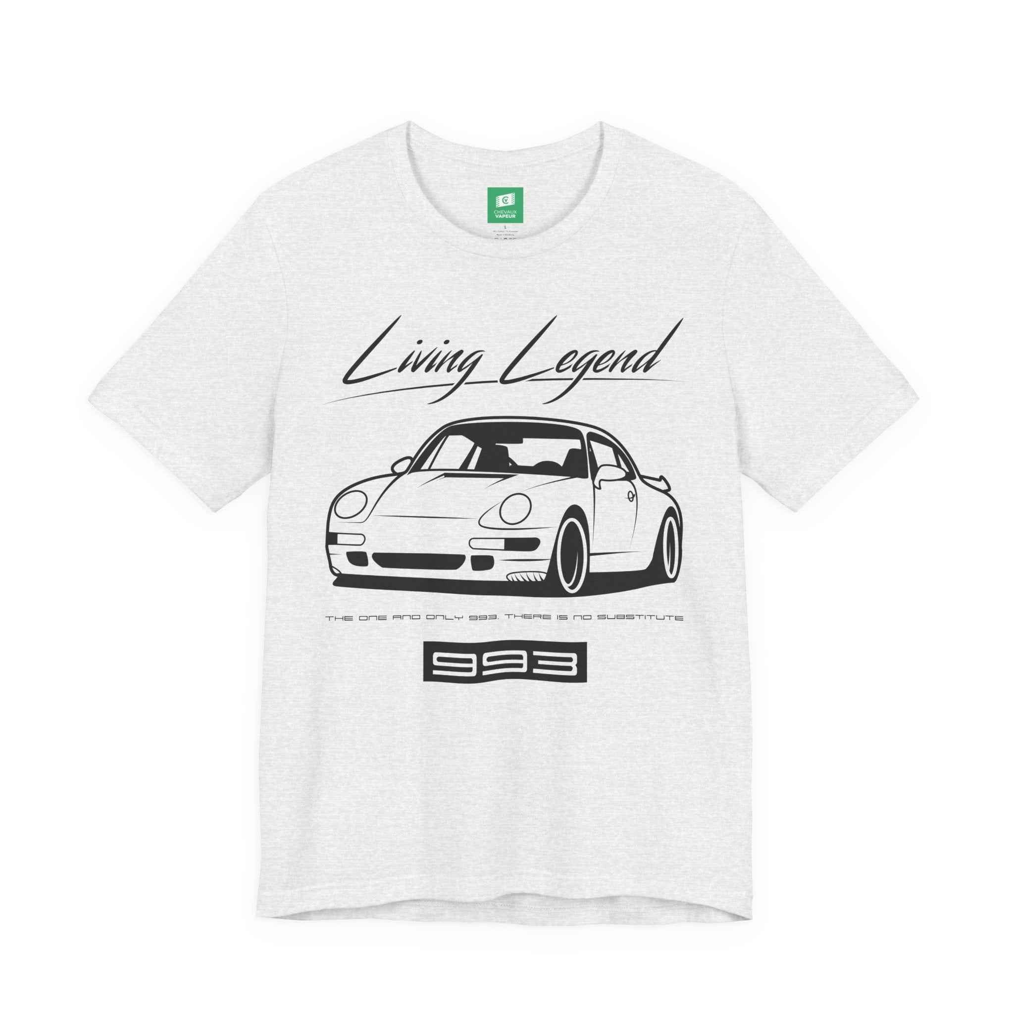 Porsche 993 T-Shirt - Legends Never Die - Last Aircooled 911 Tee