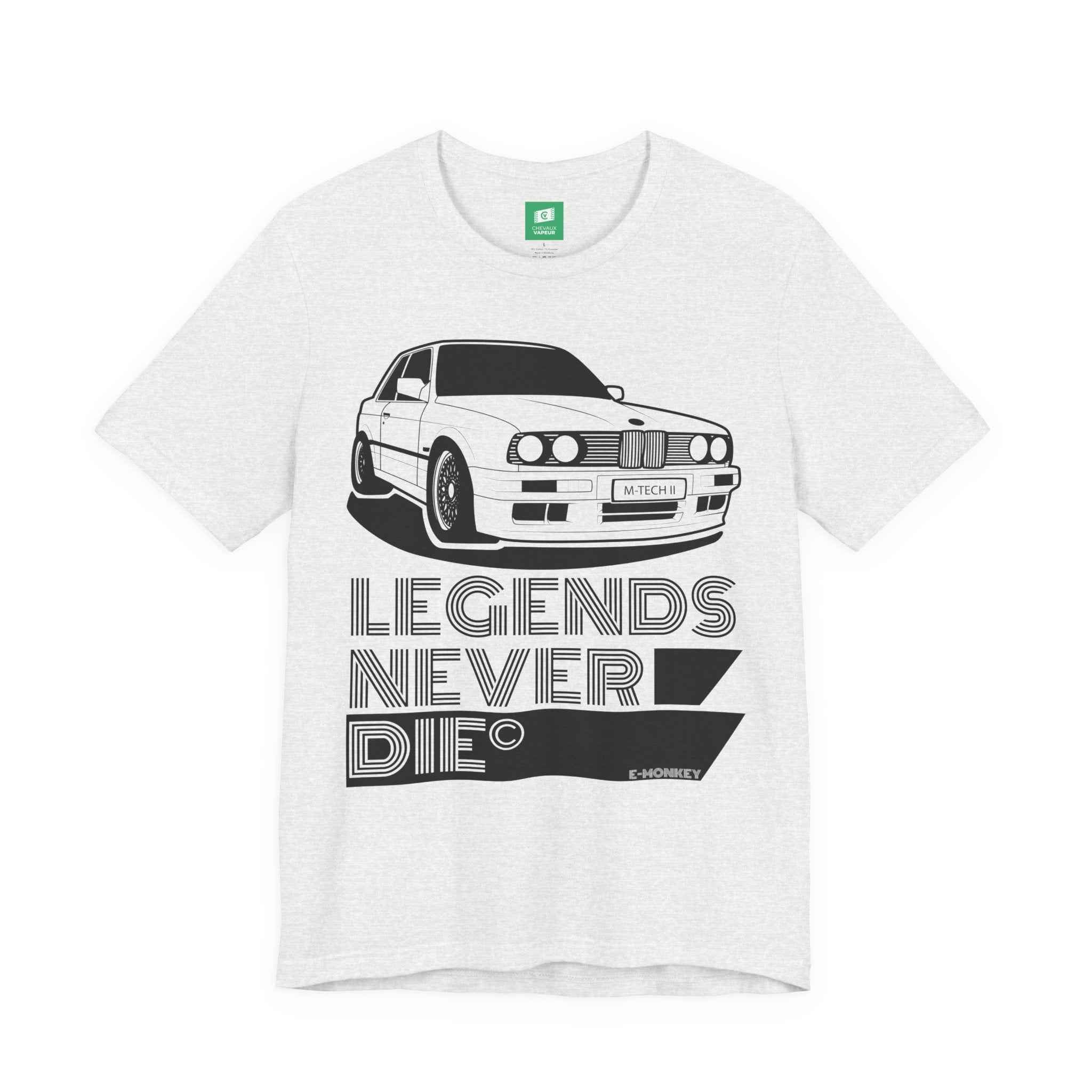 BMW E30 M-Tech 2 T-Shirt - Legends Never Die