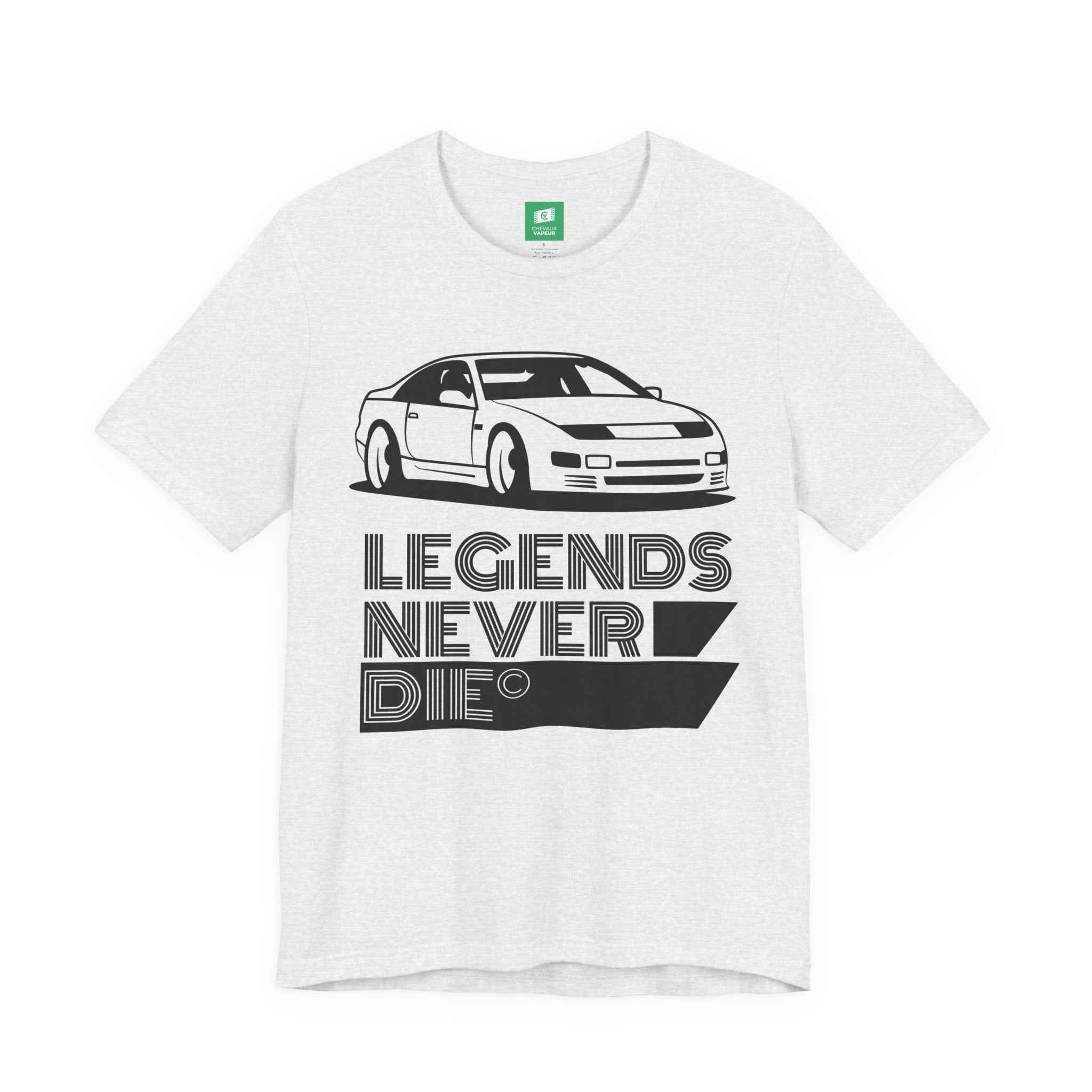Nissan Z32 300ZX T-Shirt - Legends Never Die - Retro JDM Twin Turbo Z Tee