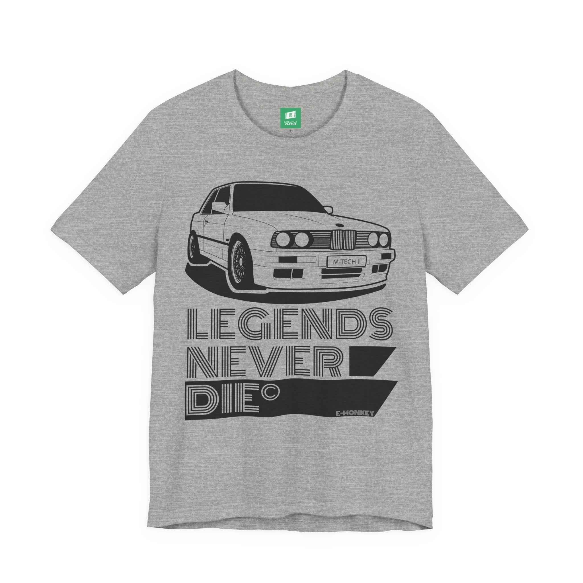 BMW E30 M-Tech 2 T-Shirt - Legends Never Die