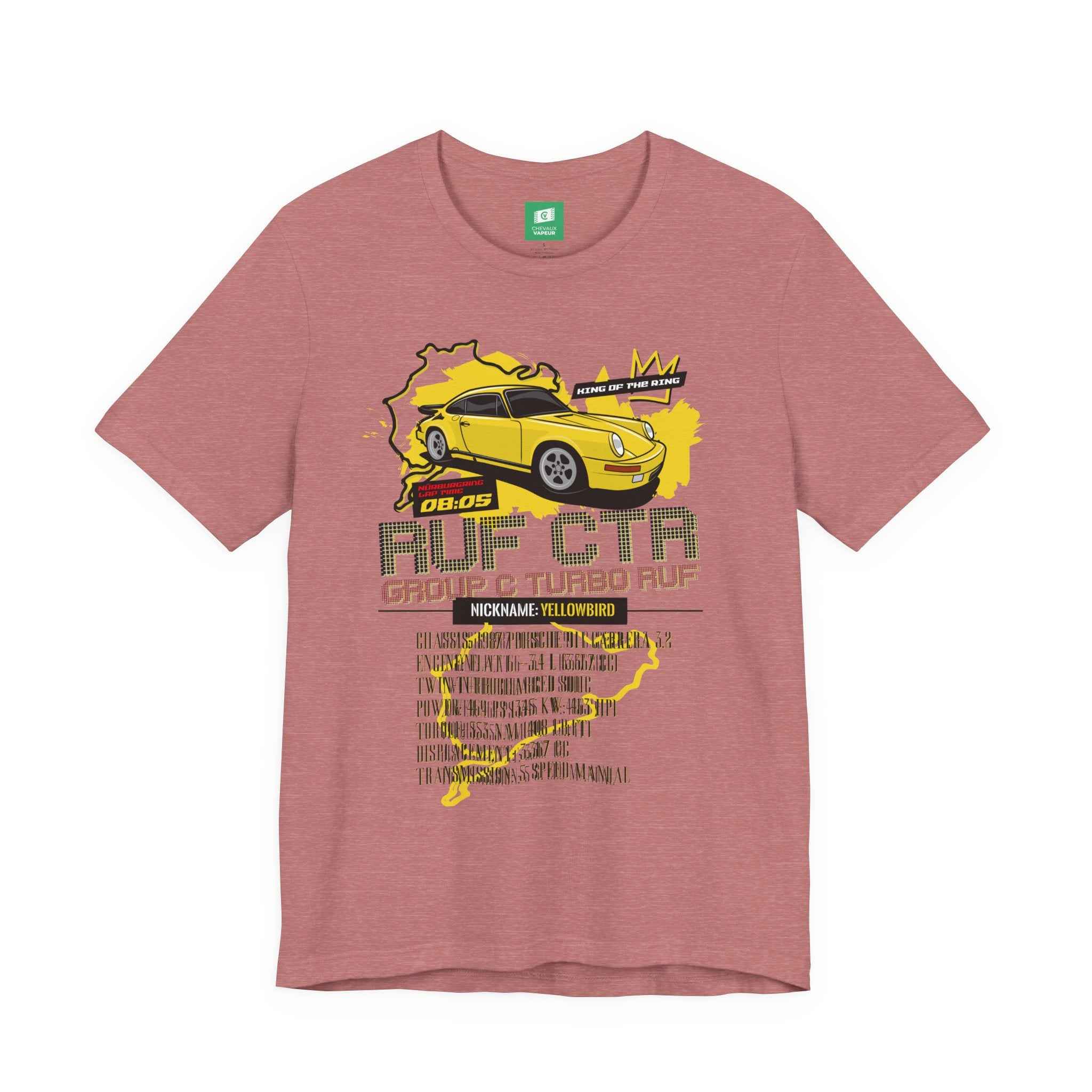 RUF CTR Yellowbird Legend Tee | Iconic 1987 Porsche Supercar Tribute