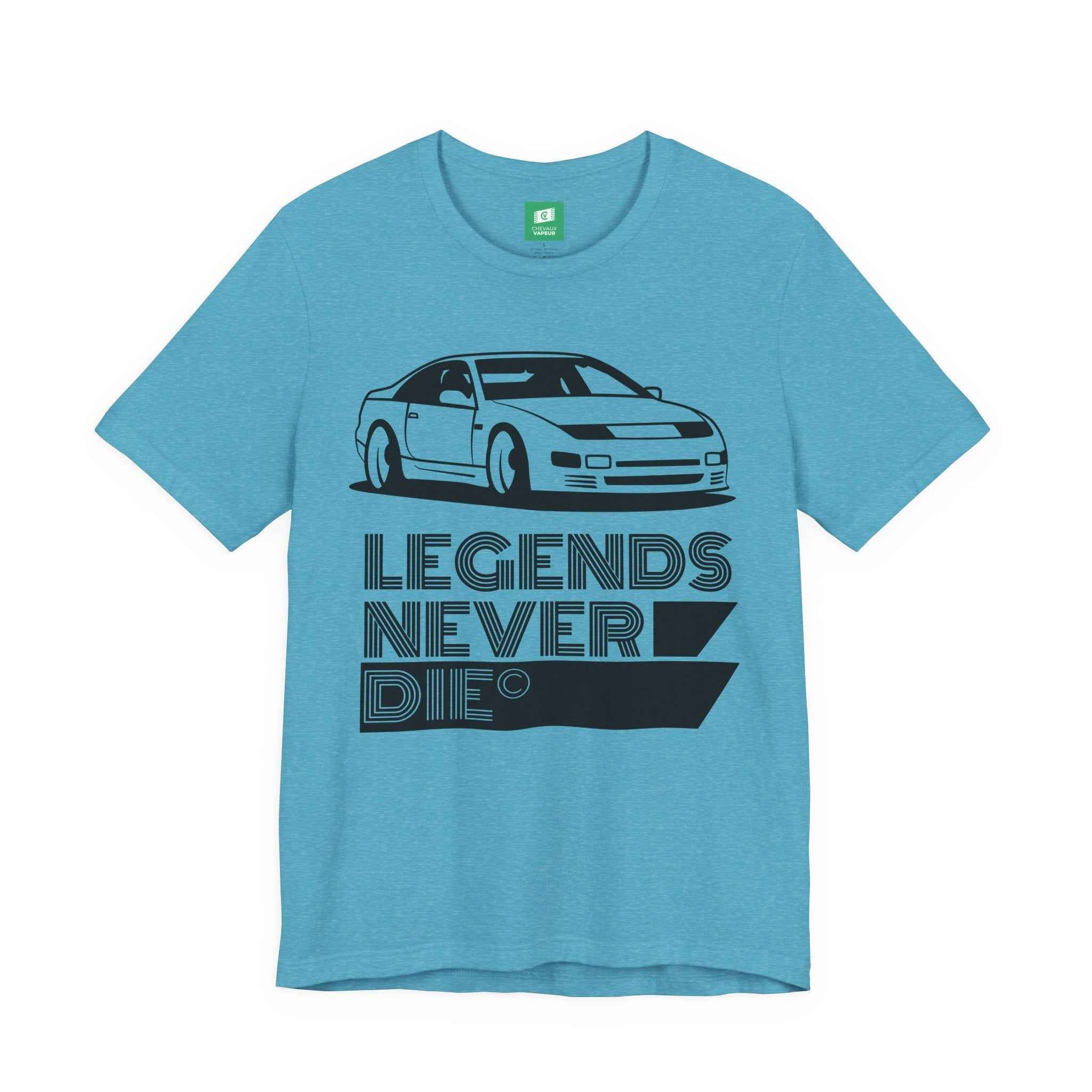 Nissan Z32 300ZX T-Shirt - Legends Never Die - Retro JDM Twin Turbo Z Tee