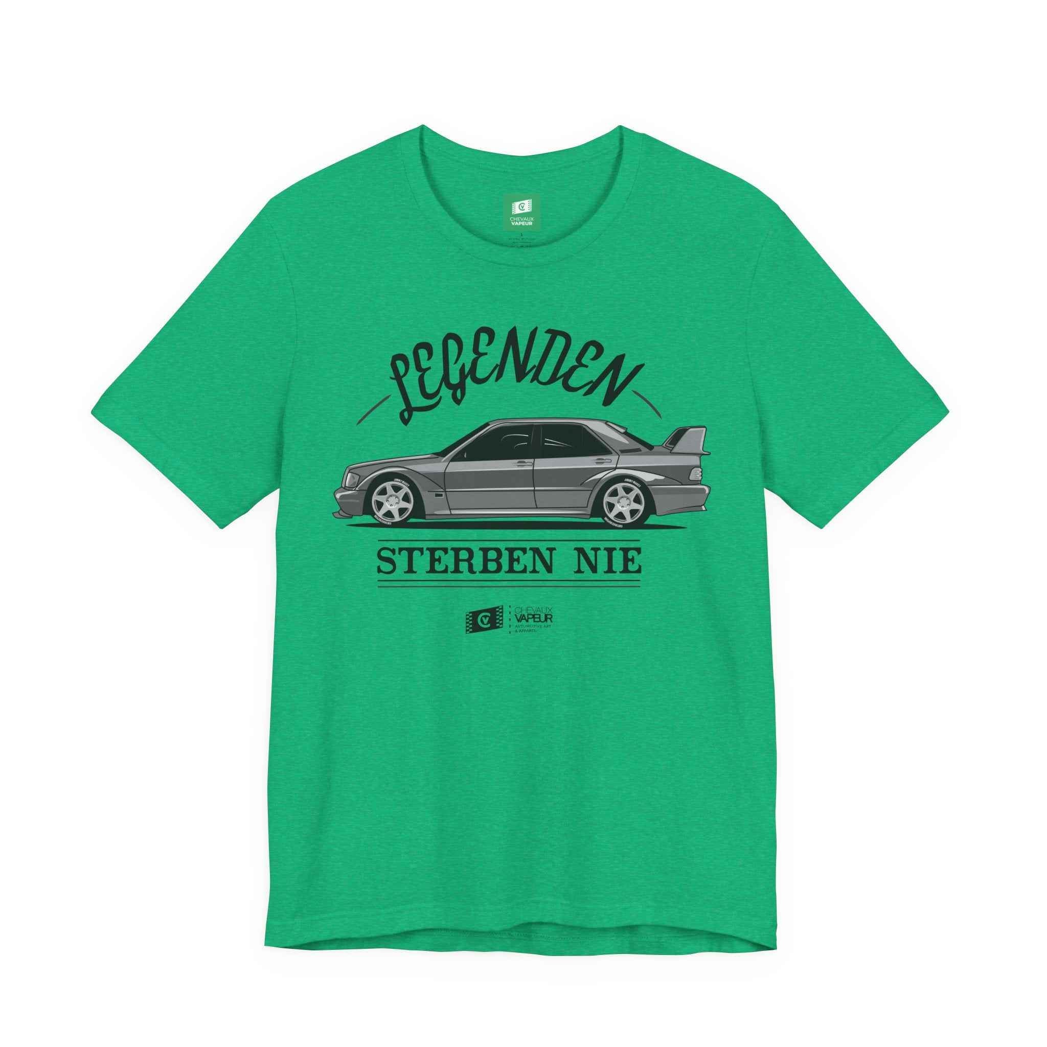 Mercedes 190E T-Shirt Legends Never Die - Classic MB Vintage Tee
