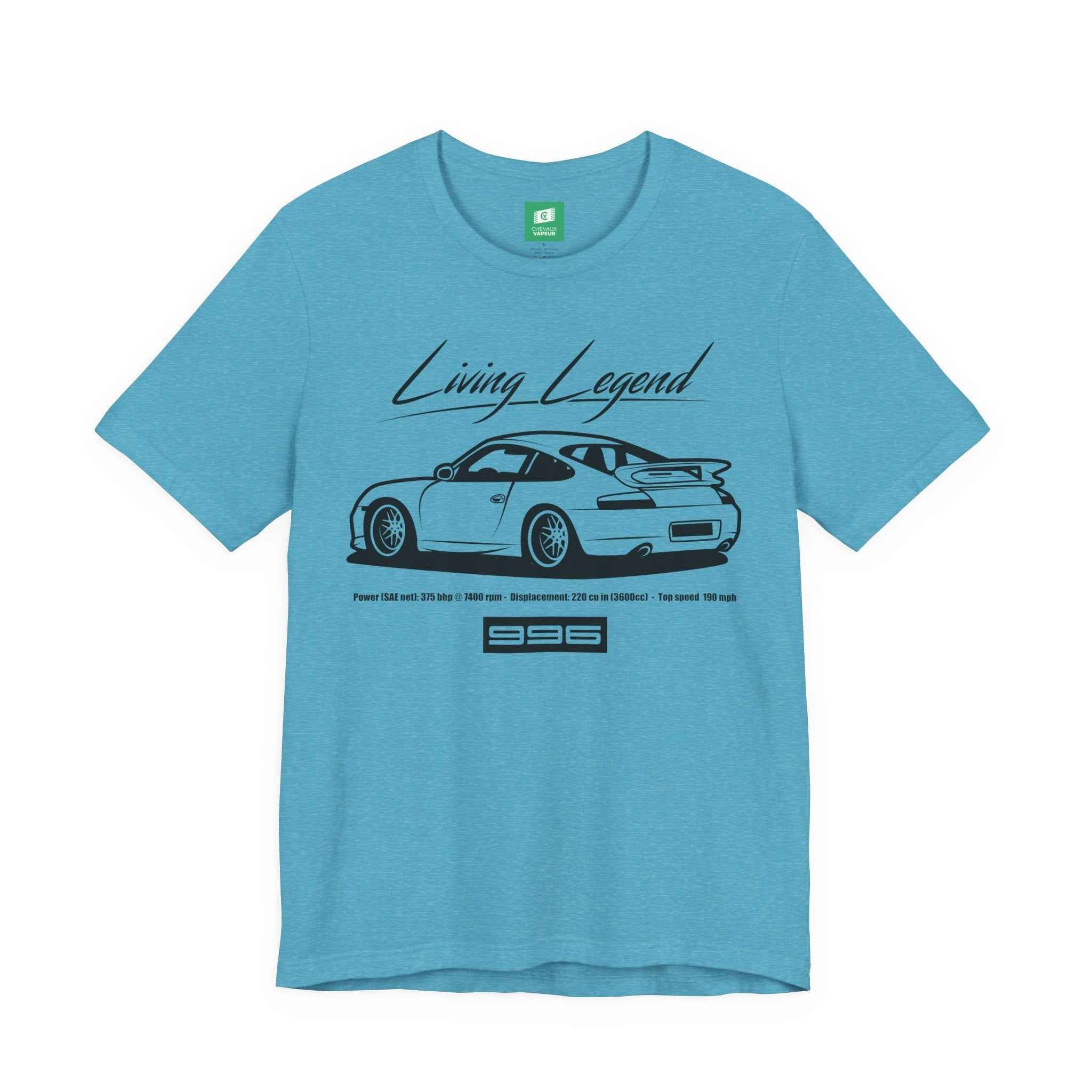 Porsche 996 T-Shirt Legends Never Die - Retro 911 Tee