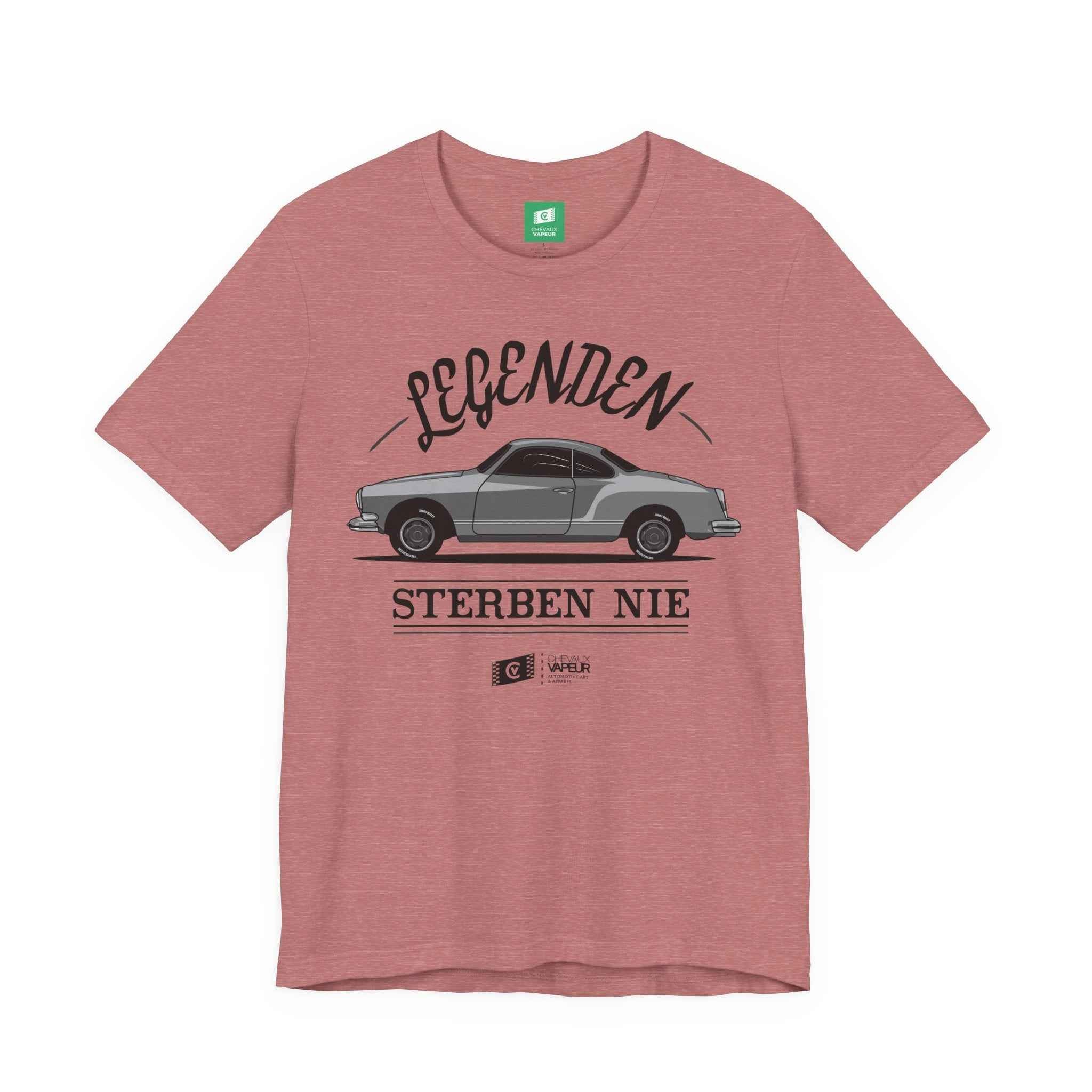 Karmann Ghia T-Shirt Legends Never Die - Classic VW Vintage Tee