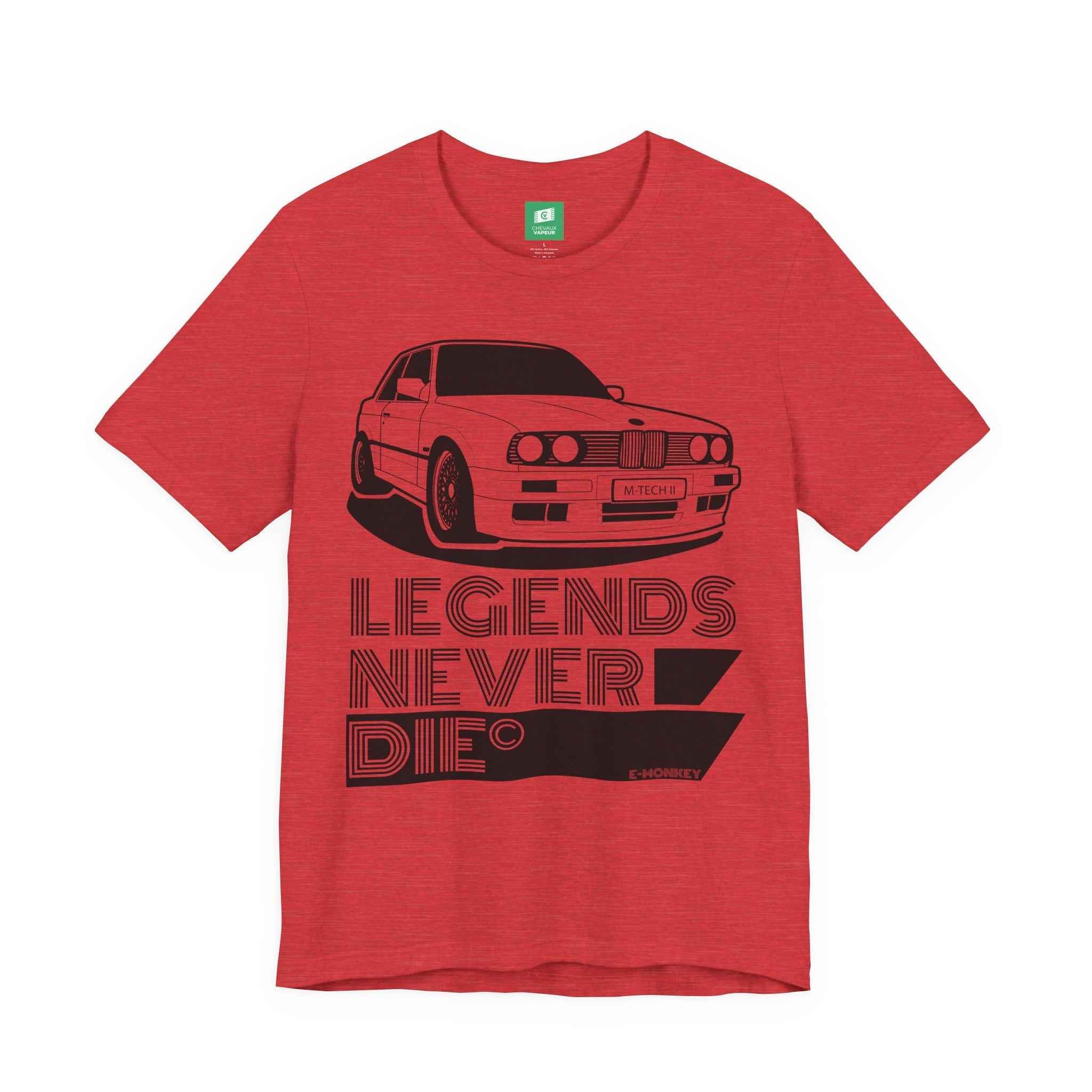 BMW E30 M-Tech 2 T-Shirt - Legends Never Die