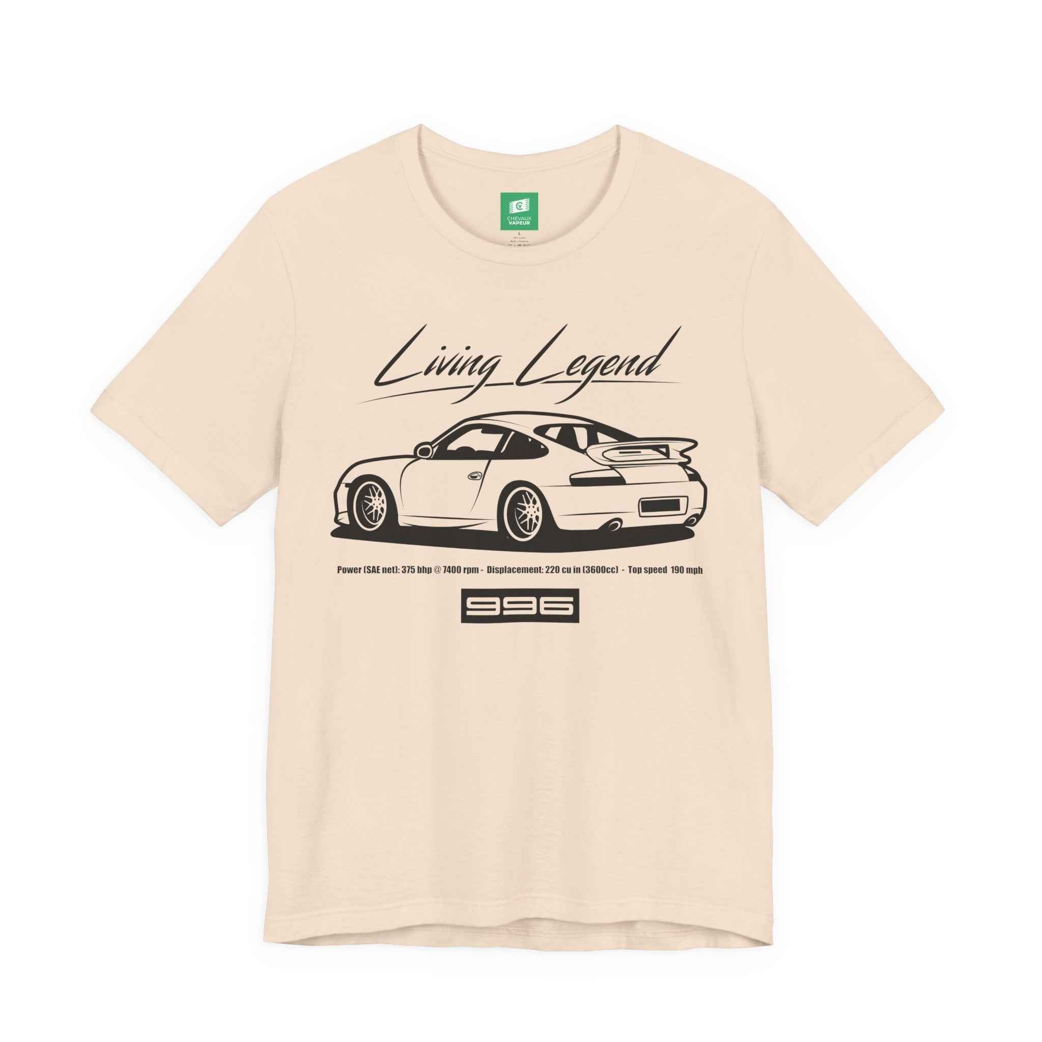 Porsche 996 T-Shirt Legends Never Die - Retro 911 Tee