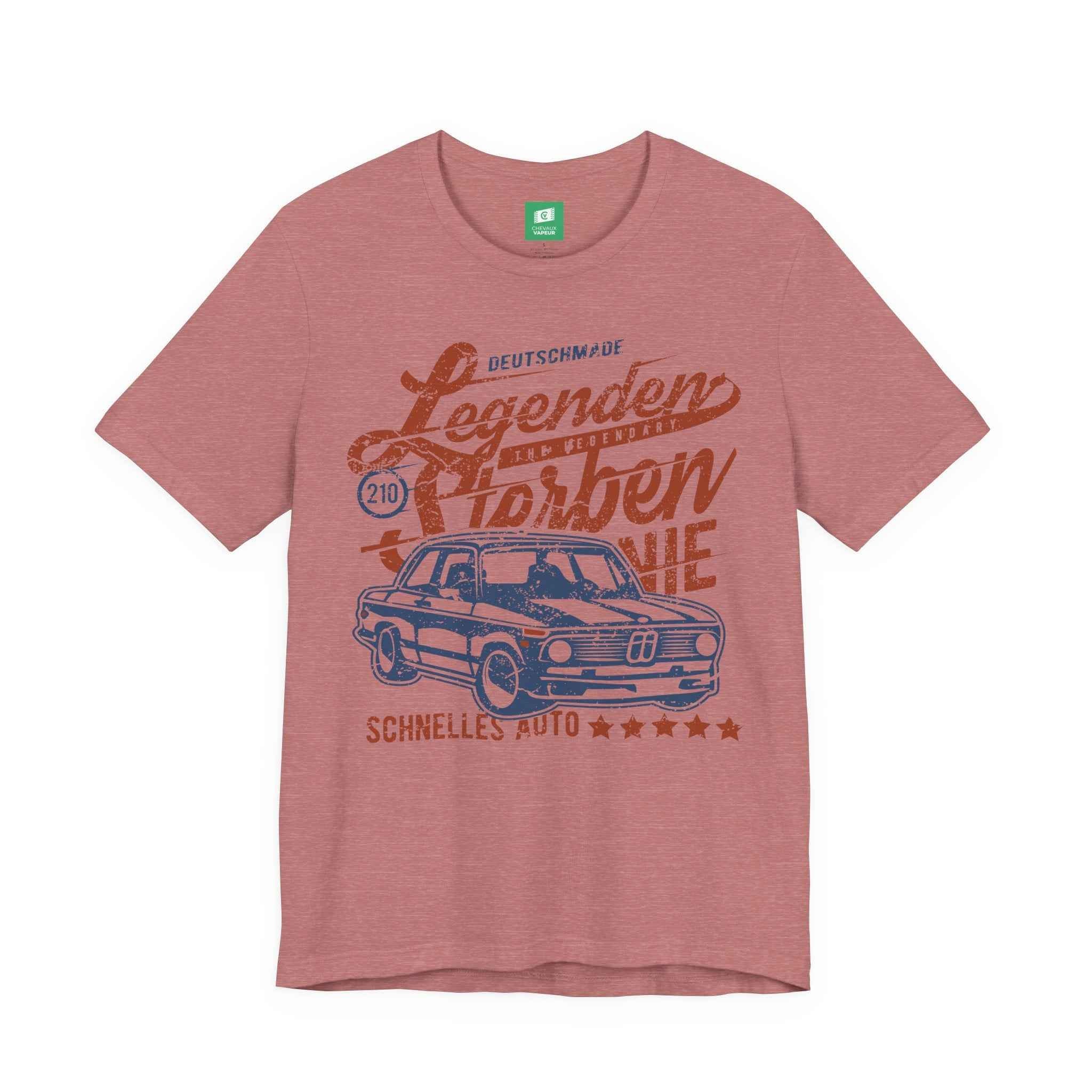 BMW 2002 T-Shirt - Legends Never Die - Classic Vintage Car Tee