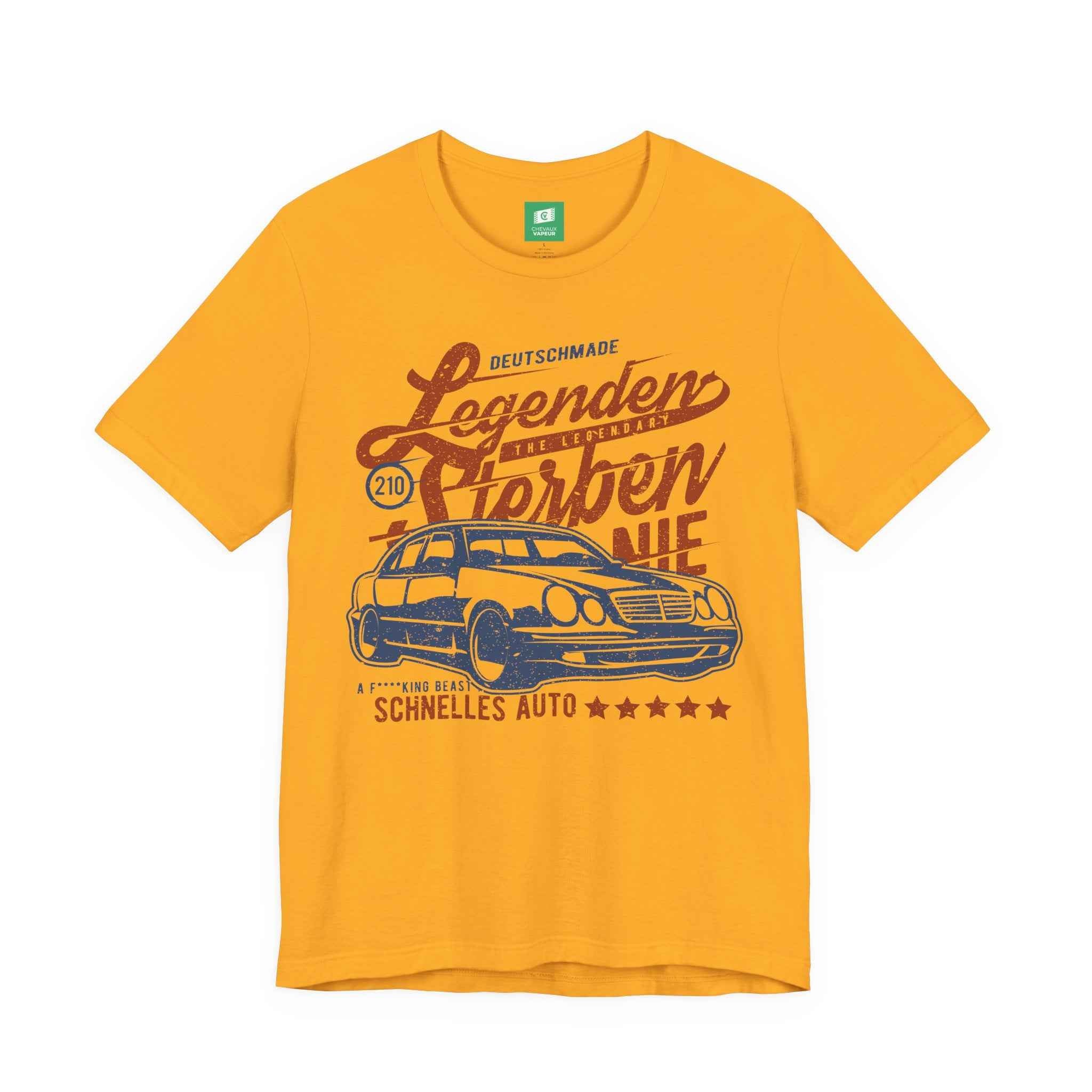 Mercedes W210 T-Shirt Legends Never Die - Classic E-Class Benz Tee