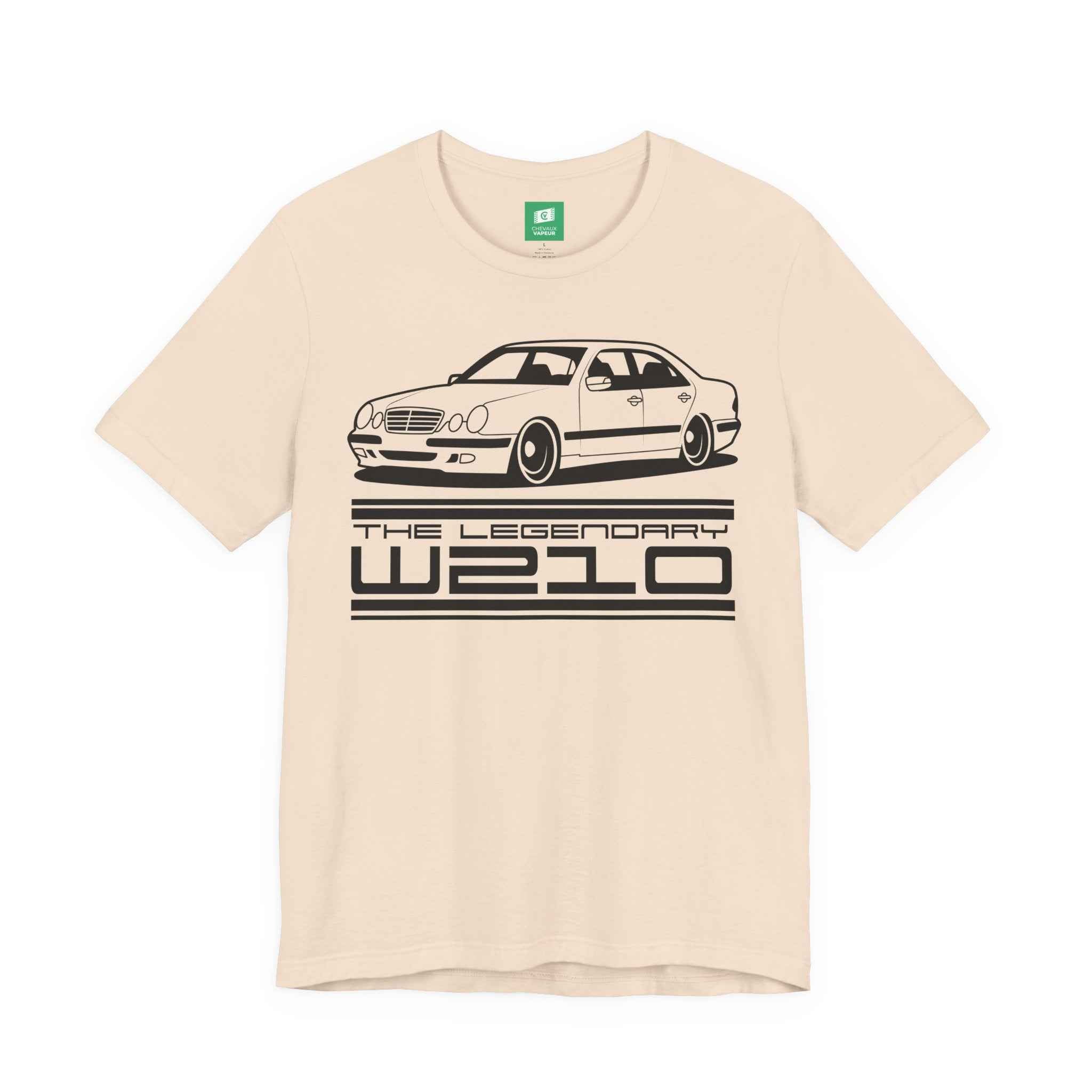Mercedes W210 T-Shirt - Legends Never Die - Retro E-Class Benz Tee