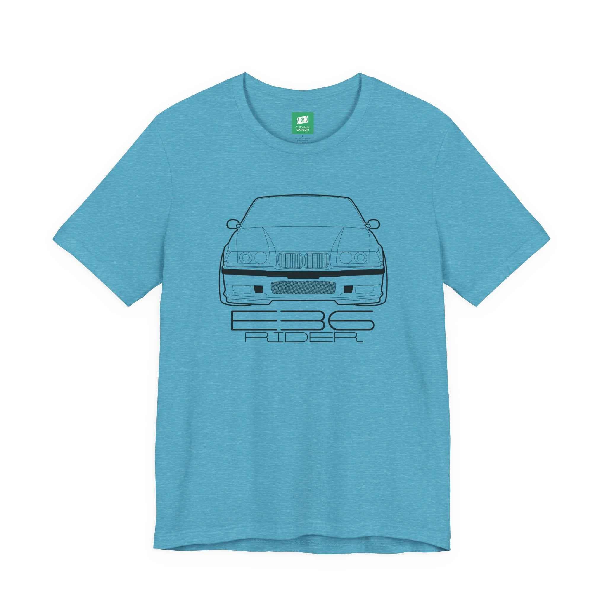 BMW E36 Rider T-Shirt - Classic 3 Series Retro Tee