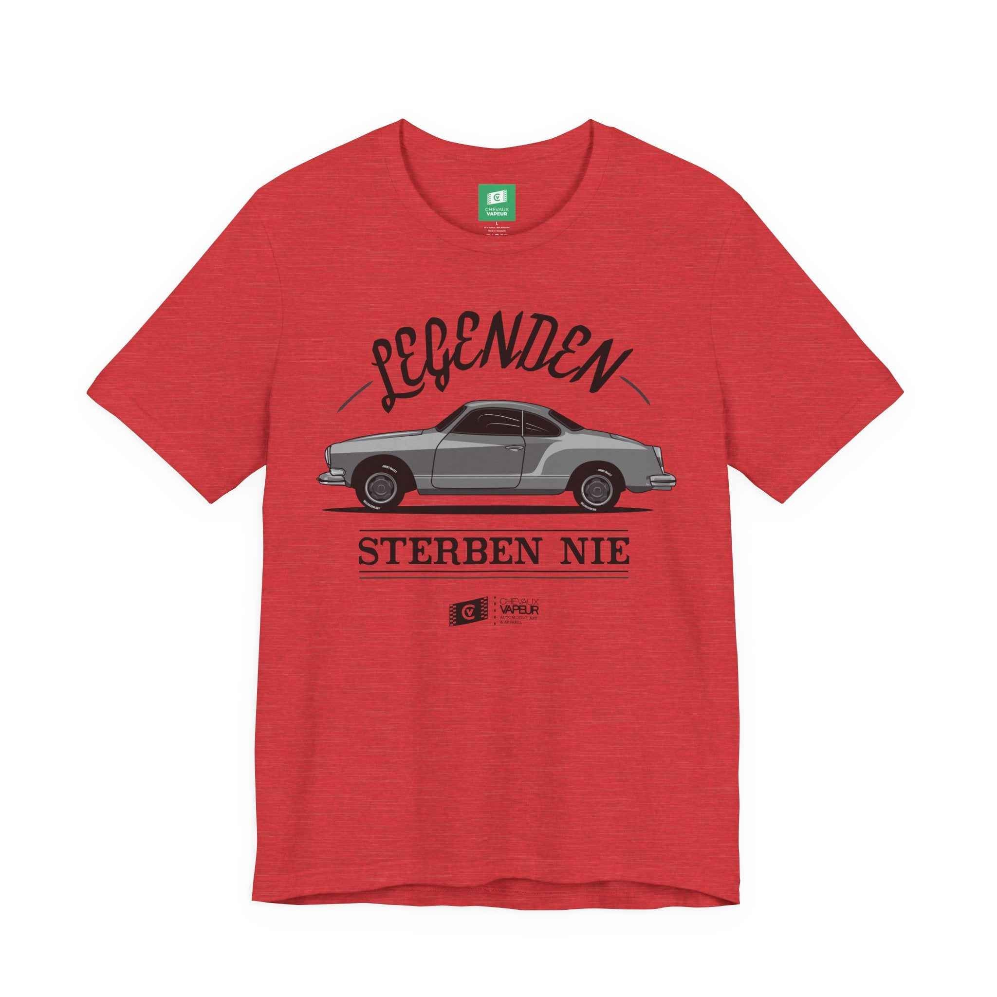 Karmann Ghia T-Shirt Legends Never Die - Classic VW Vintage Tee
