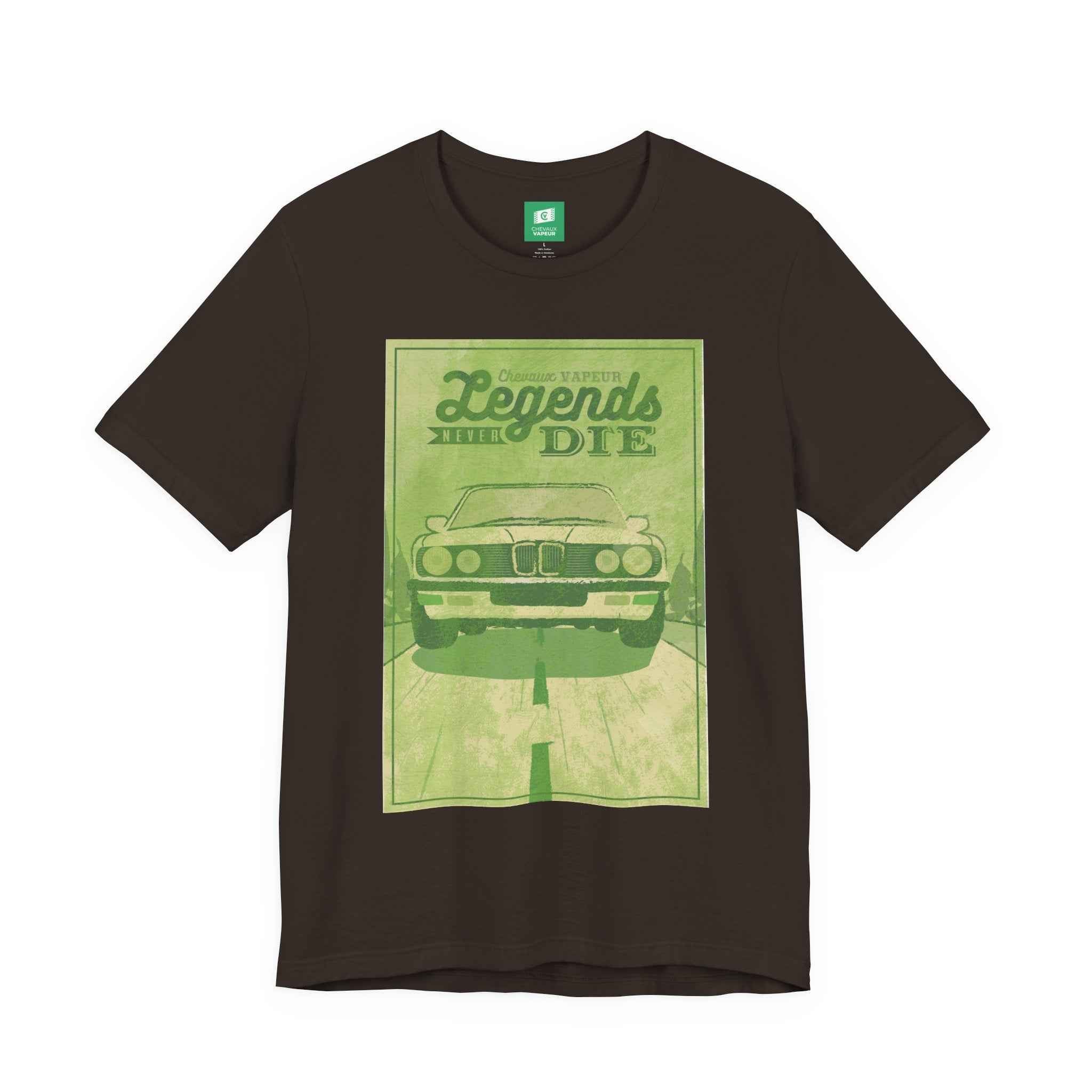 BMW E28 T-Shirt Legends Never Die - Classic 5 Series Vintage Tee